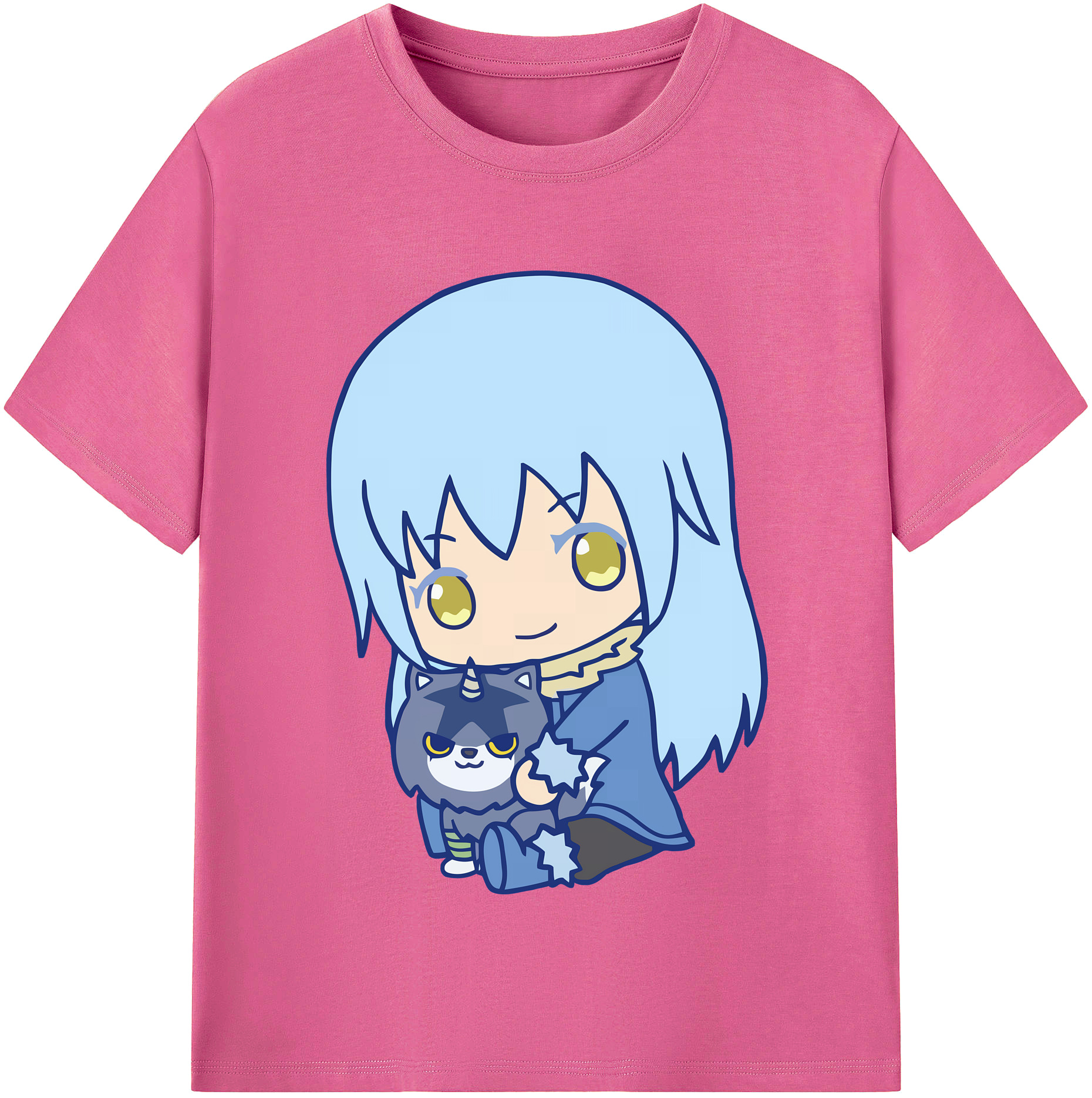 （画像用） 転スラ Regarding Reincarnated to Slime レディースカジュアルプリントTシャツ（綿100％）