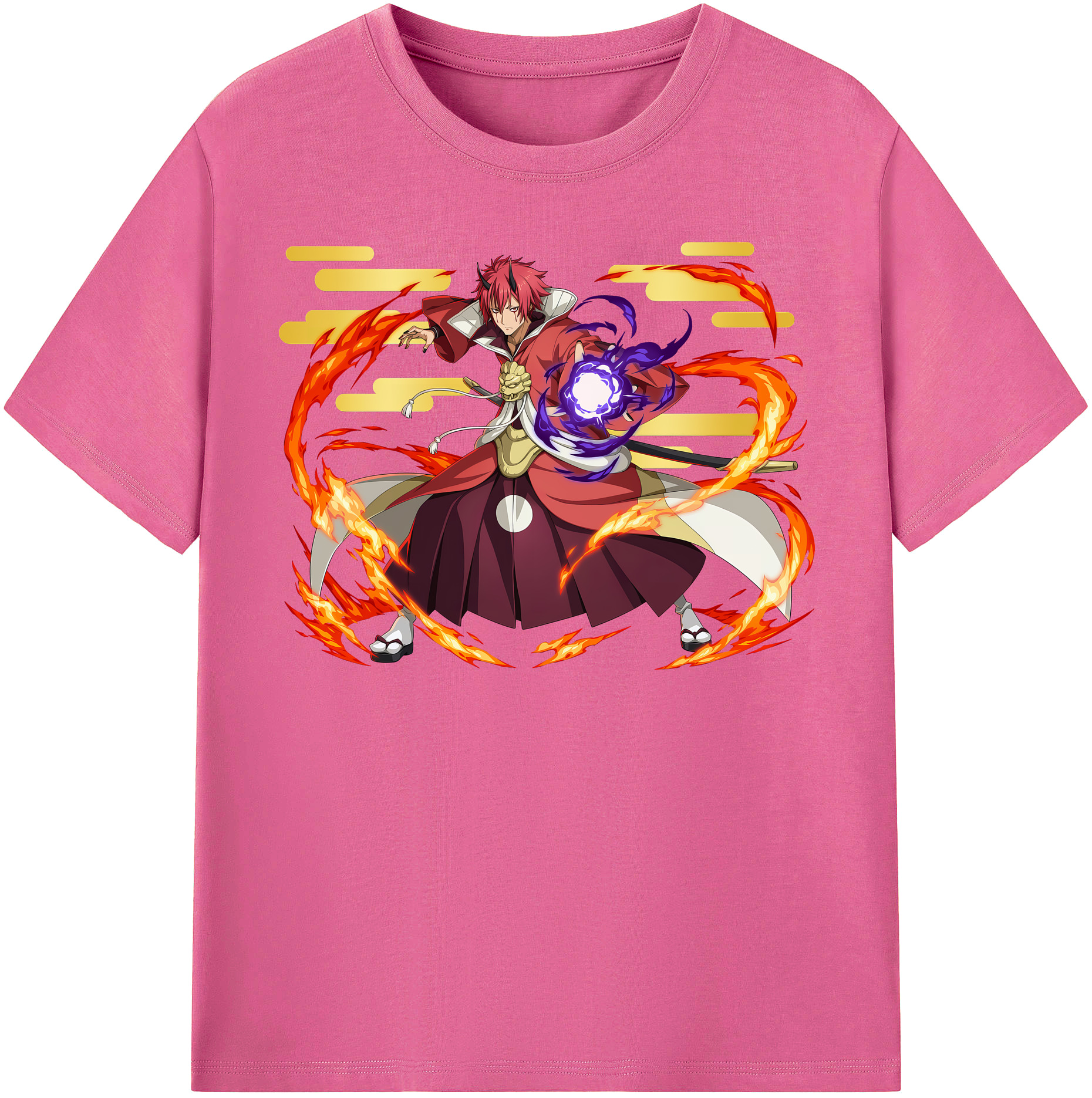 （画像用） 転スラ Regarding Reincarnated to Slime レディースカジュアルプリントTシャツ（綿100％）