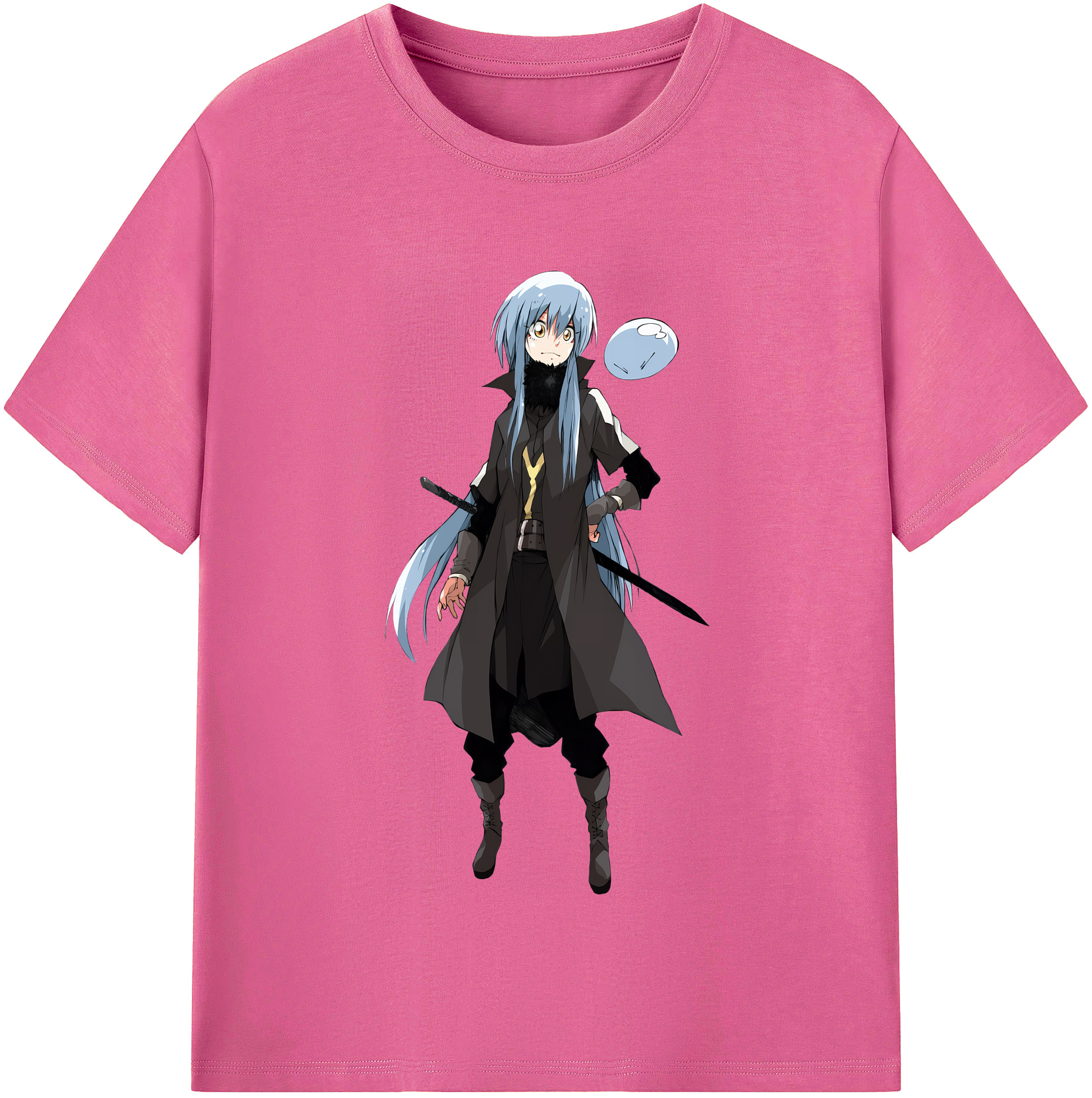 （画像用） 転スラ Regarding Reincarnated to Slime レディースカジュアルプリントTシャツ（綿100％）