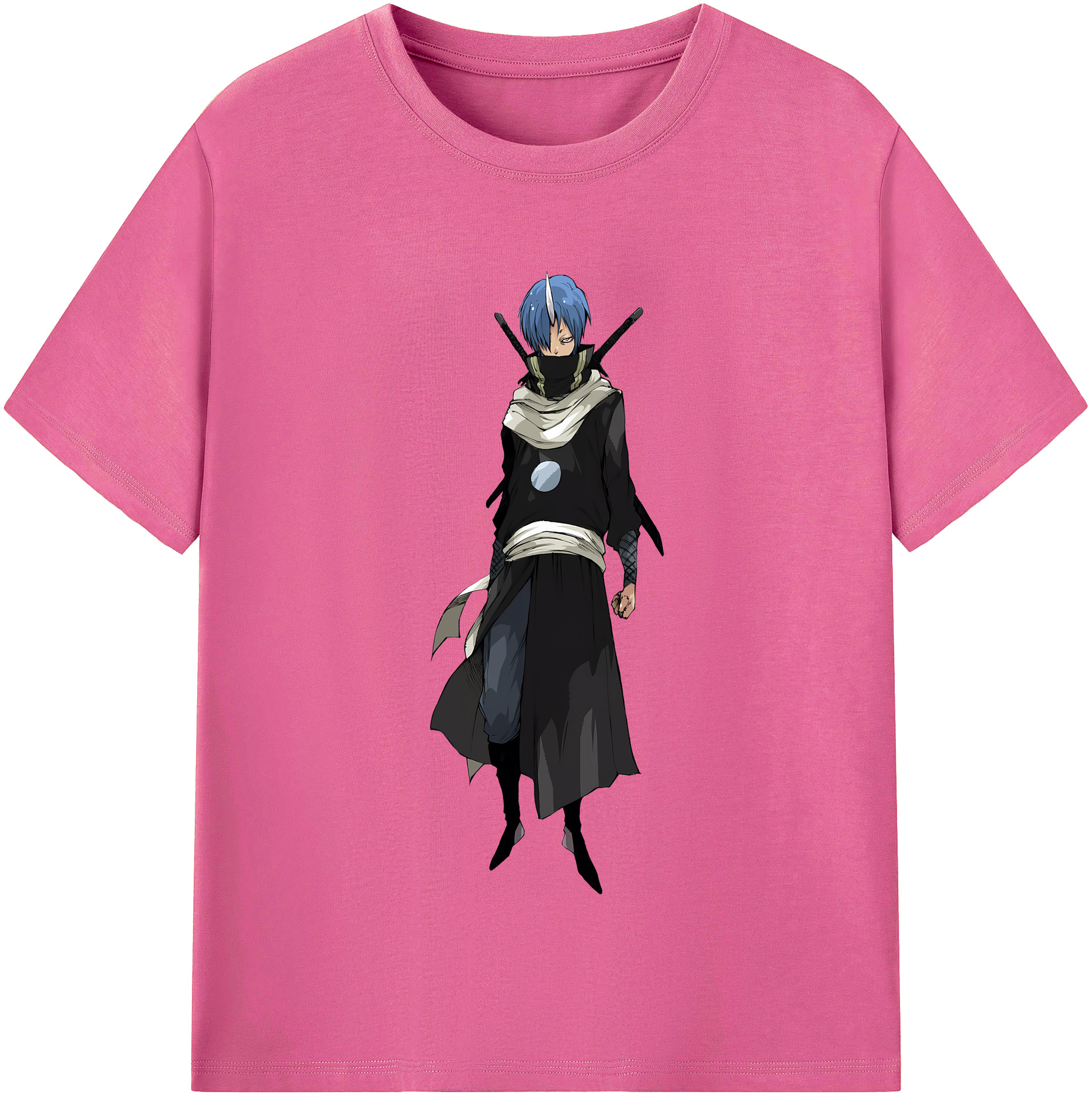 （画像用） 転スラ Regarding Reincarnated to Slime レディースカジュアルプリントTシャツ（綿100％）