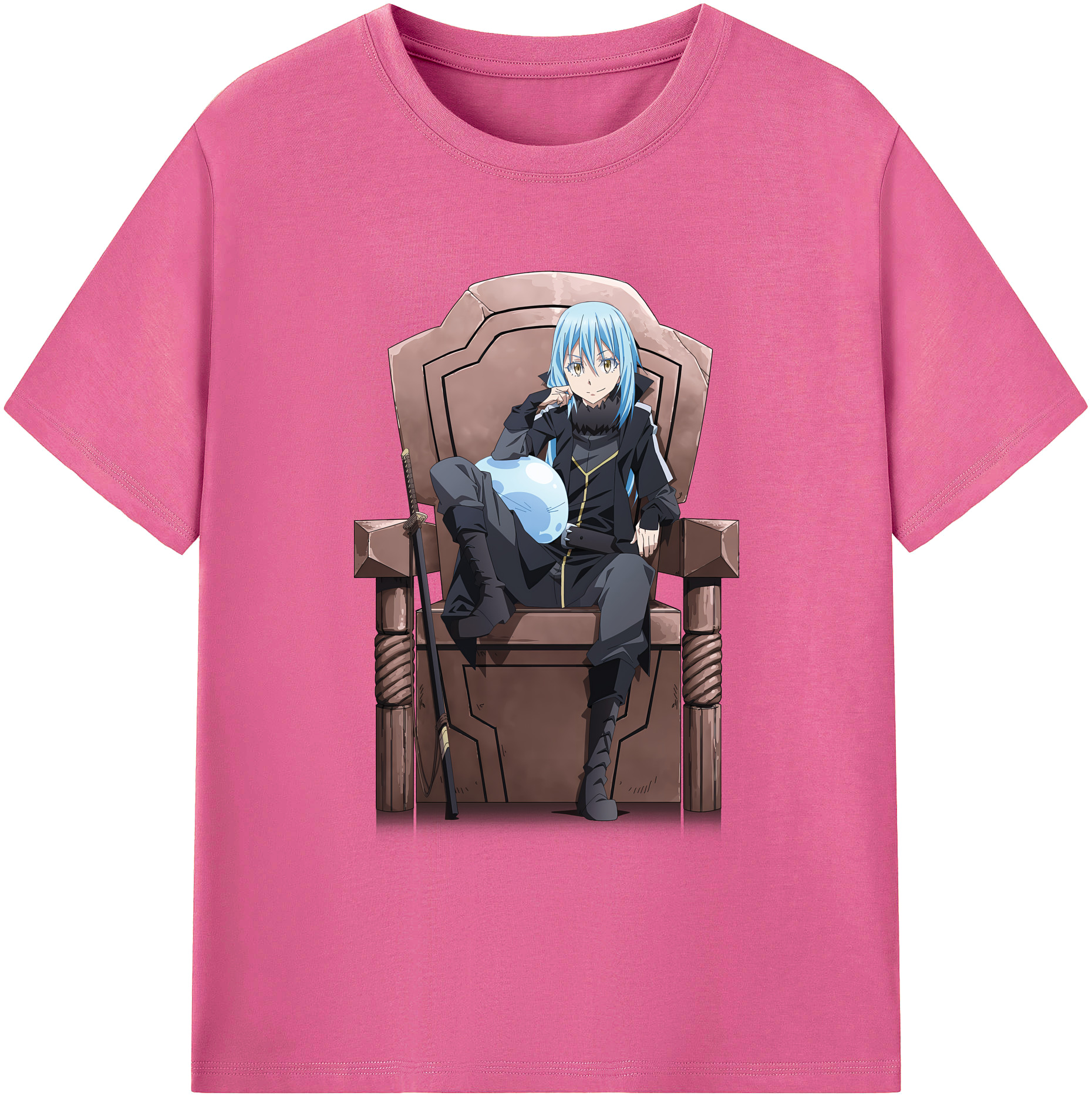 （画像用） 転スラ Regarding Reincarnated to Slime レディースカジュアルプリントTシャツ（綿100％）