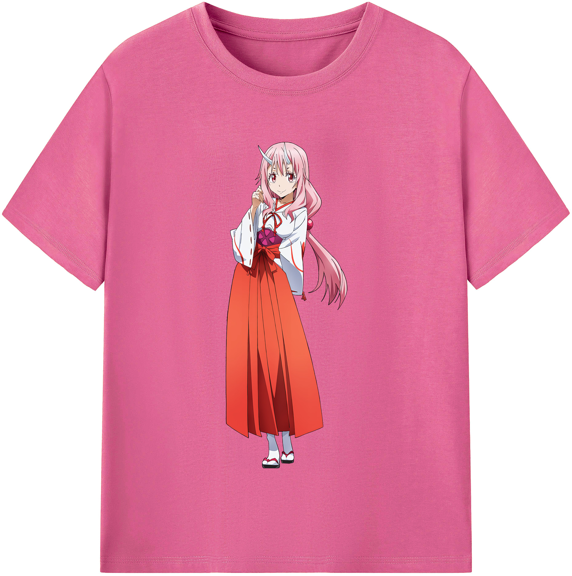（画像用） 転スラ Regarding Reincarnated to Slime レディースカジュアルプリントTシャツ（綿100％）