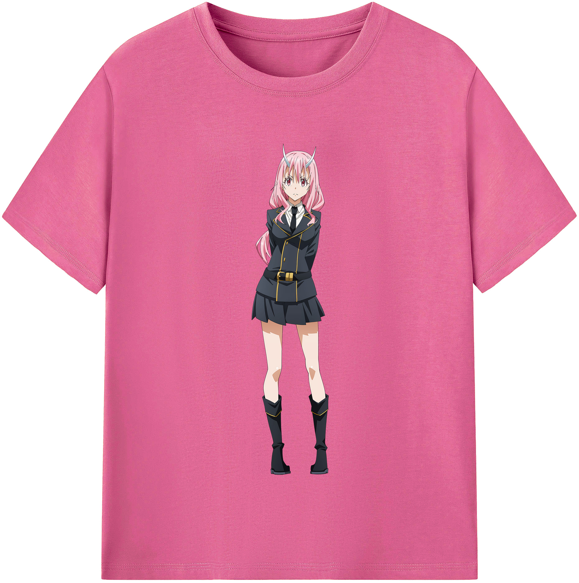 （画像用） 転スラ Regarding Reincarnated to Slime レディースカジュアルプリントTシャツ（綿100％）