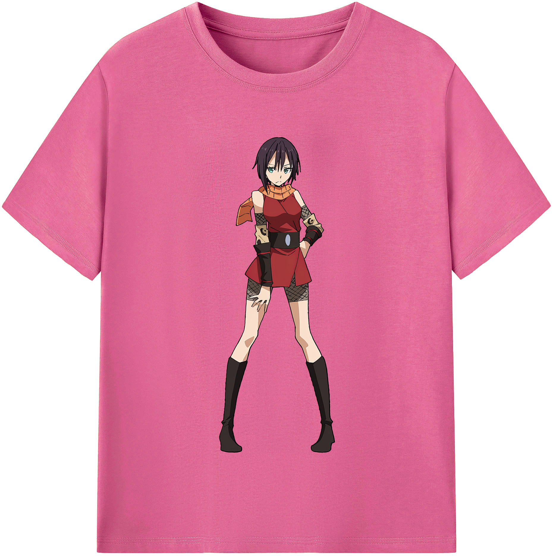 （画像用） 転スラ Regarding Reincarnated to Slime レディースカジュアルプリントTシャツ（綿100％）