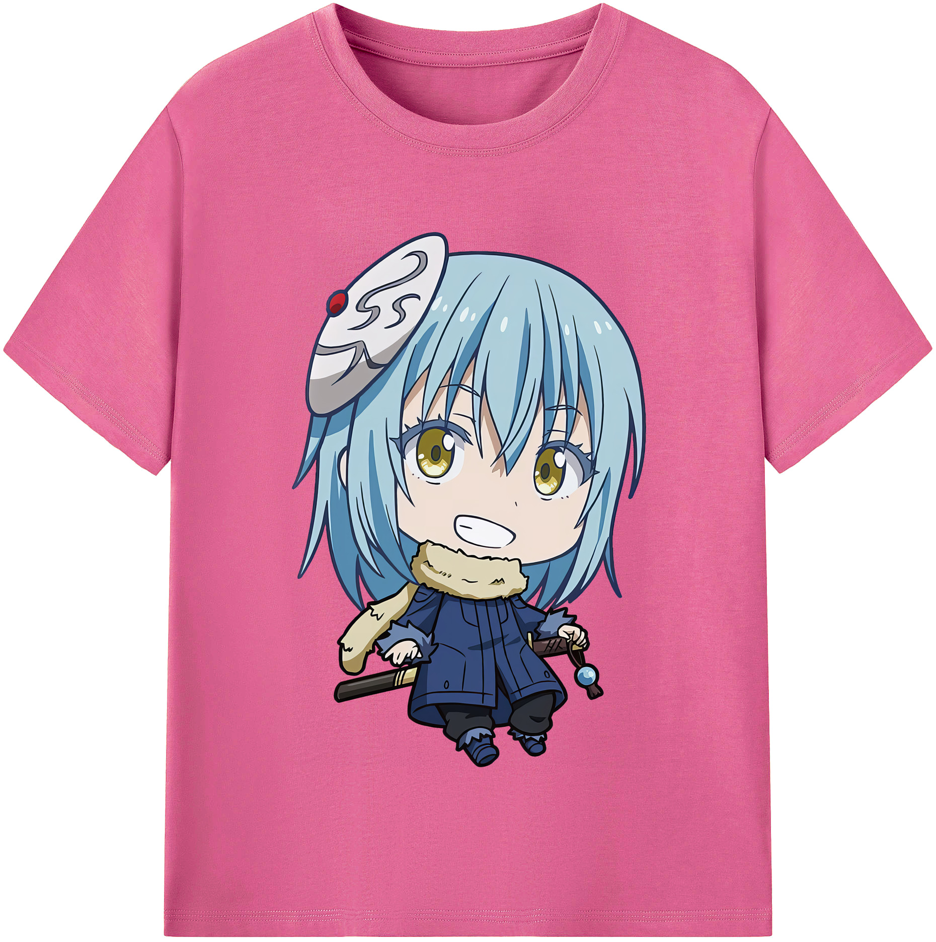 （画像用） 転スラ Regarding Reincarnated to Slime レディースカジュアルプリントTシャツ（綿100％）