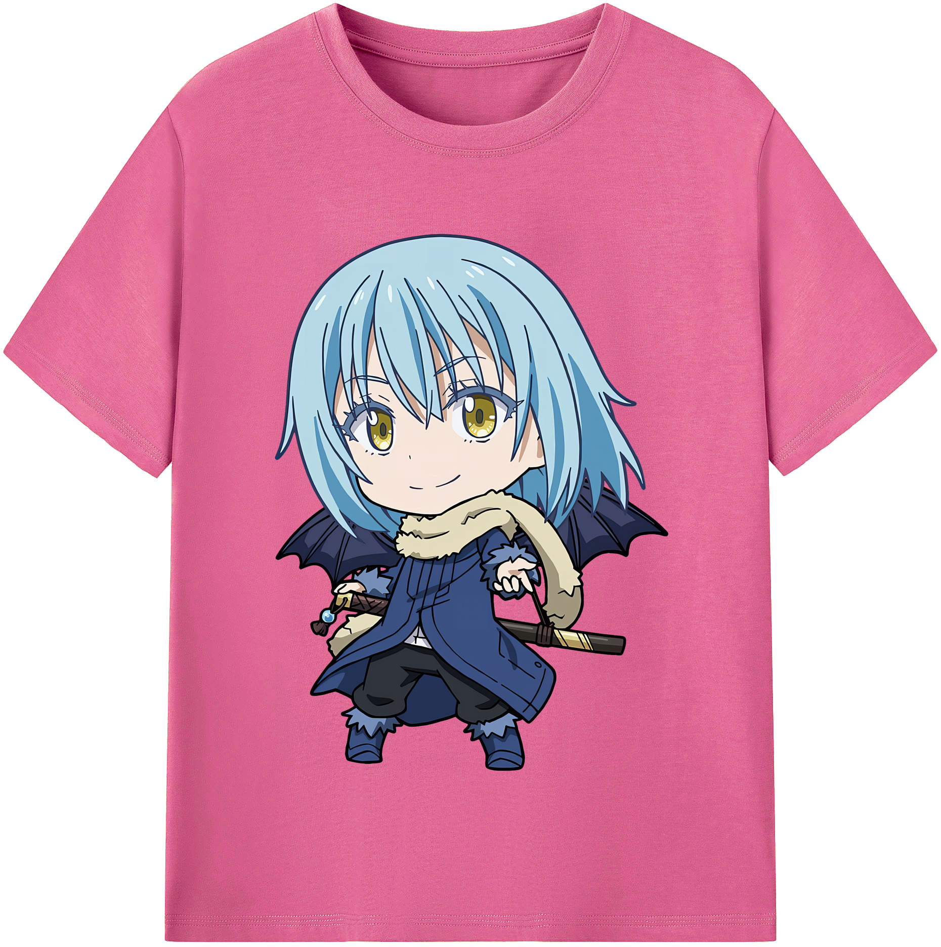 （画像用） 転スラ Regarding Reincarnated to Slime レディースカジュアルプリントTシャツ（綿100％）