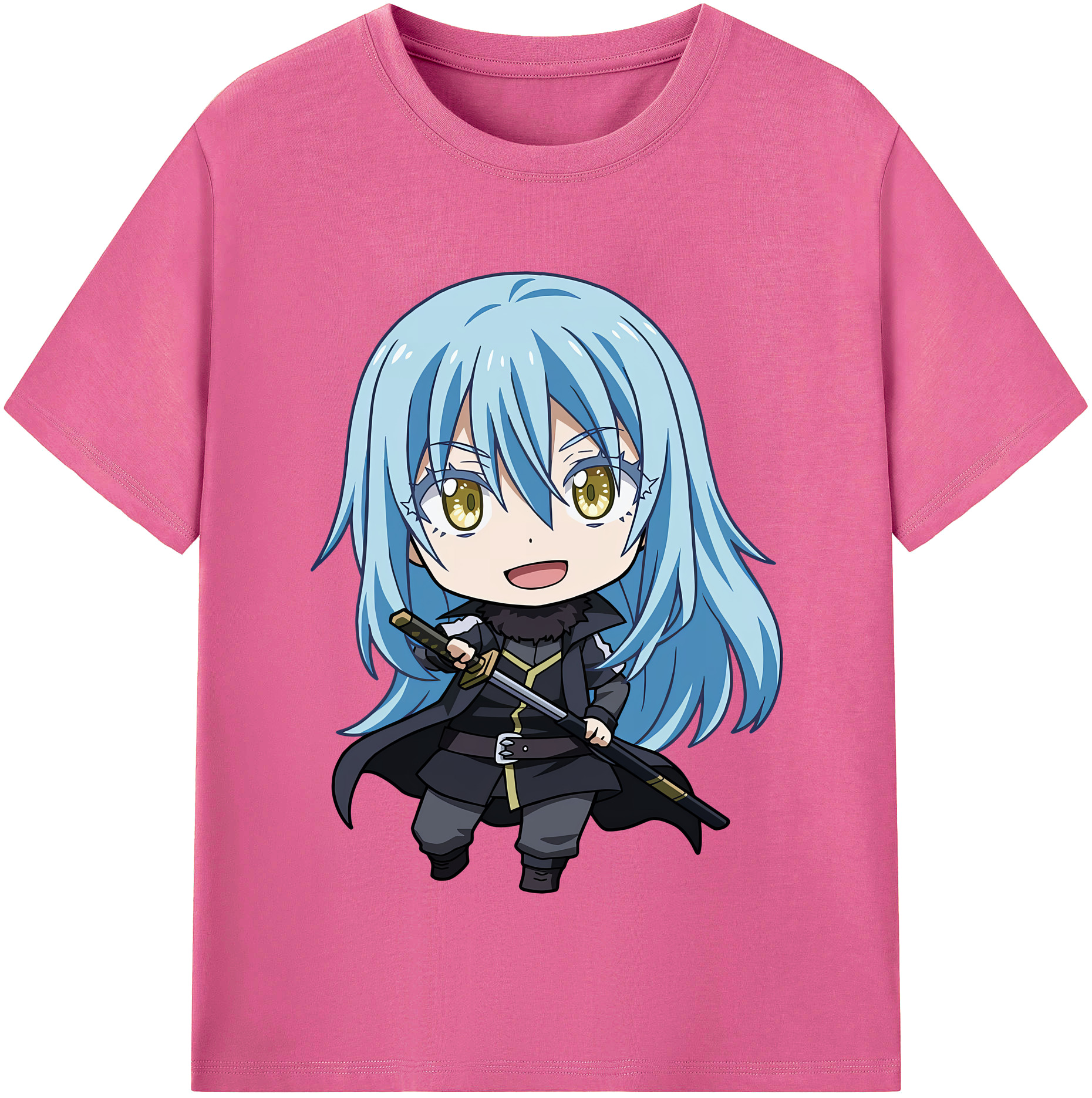 （画像用） 転スラ Regarding Reincarnated to Slime レディースカジュアルプリントTシャツ（綿100％）