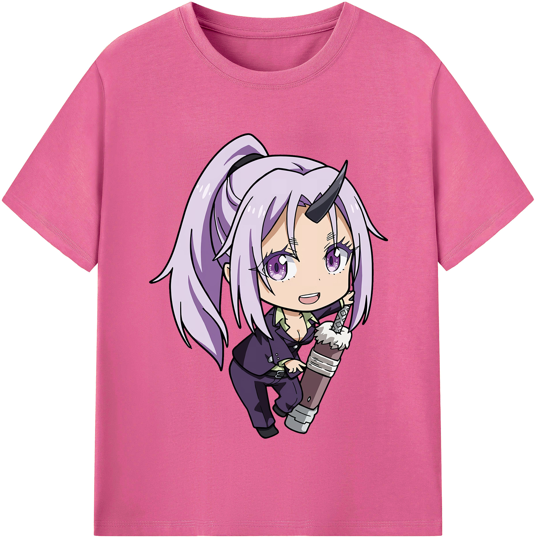 （画像用） 転スラ Regarding Reincarnated to Slime レディースカジュアルプリントTシャツ（綿100％）