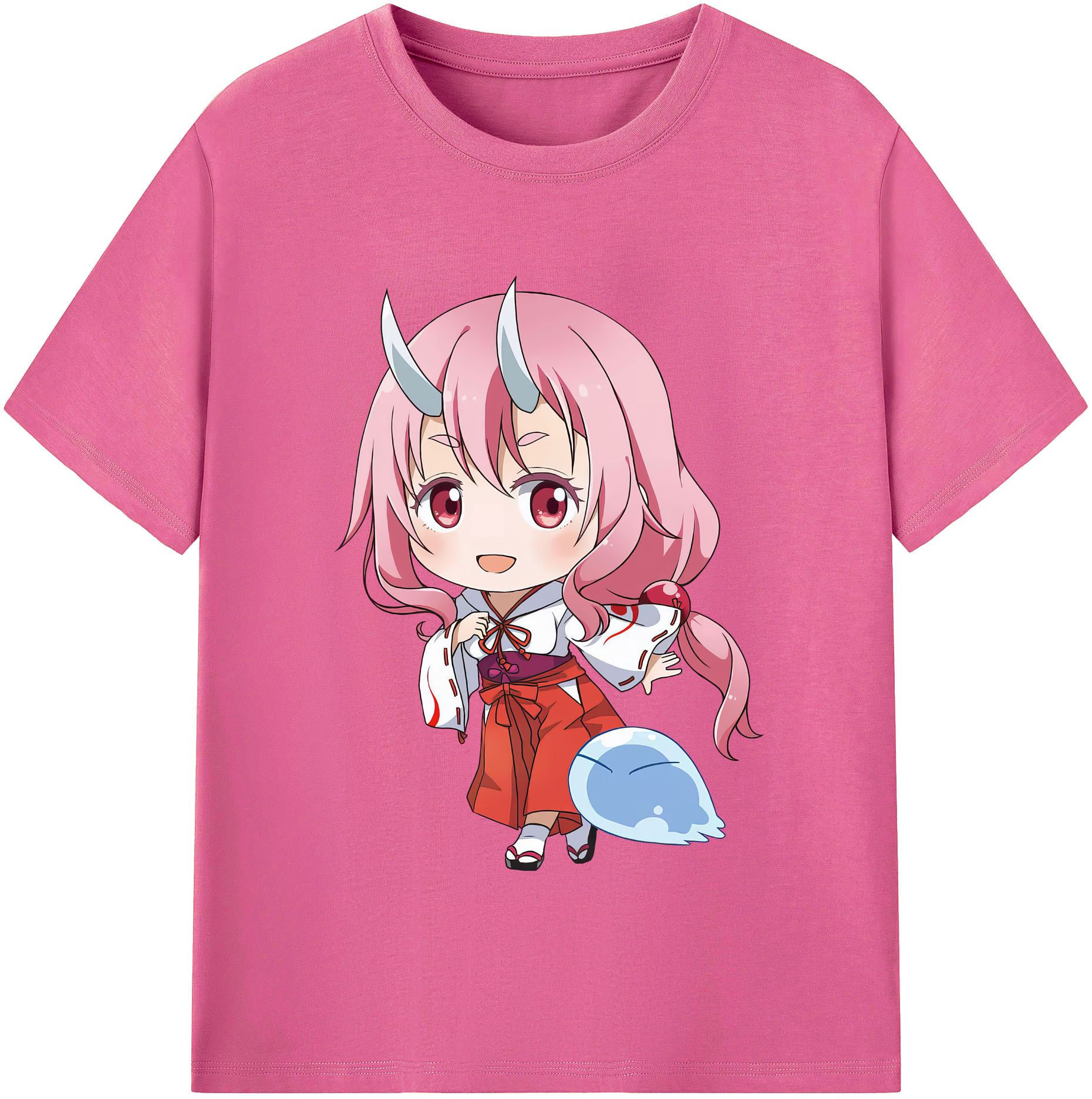 （画像用） 転スラ Regarding Reincarnated to Slime レディースカジュアルプリントTシャツ（綿100％）