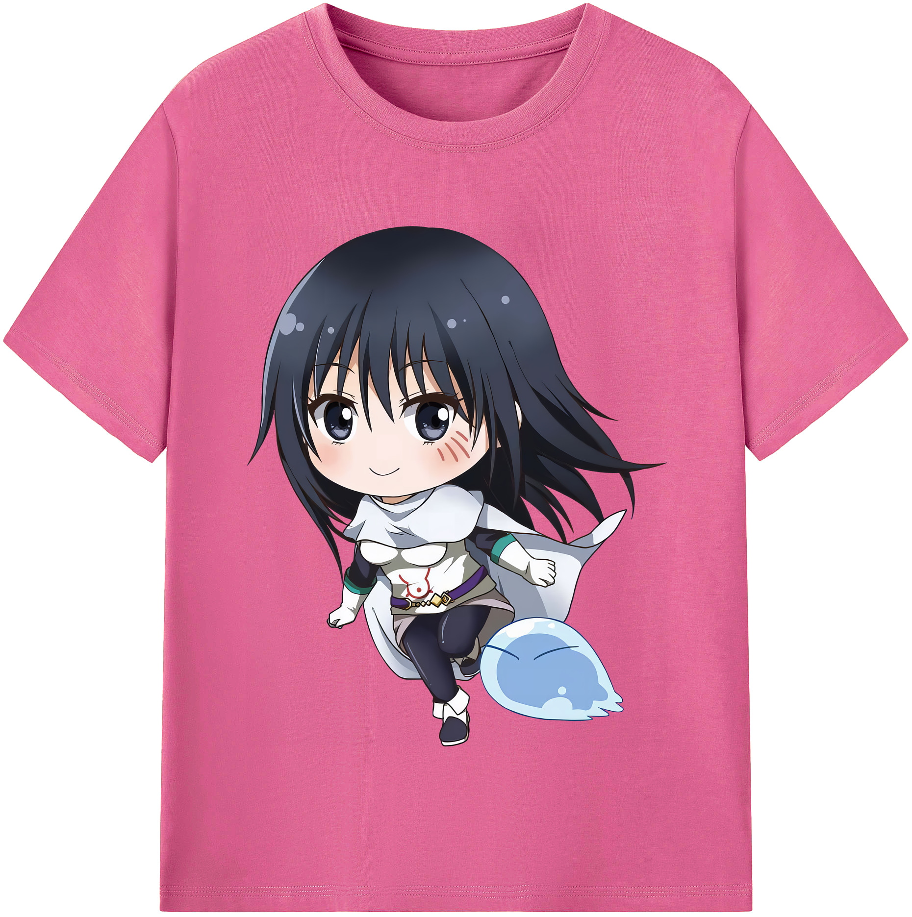 （画像用） 転スラ Regarding Reincarnated to Slime レディースカジュアルプリントTシャツ（綿100％）