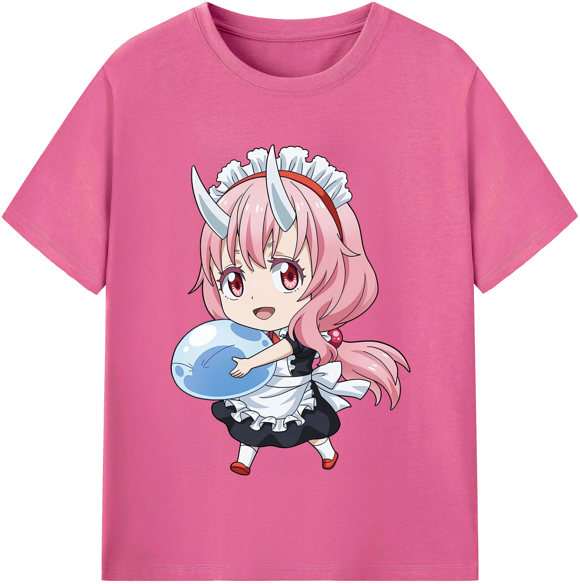 （画像用） 転スラ Regarding Reincarnated to Slime レディースカジュアルプリントTシャツ（綿100％）