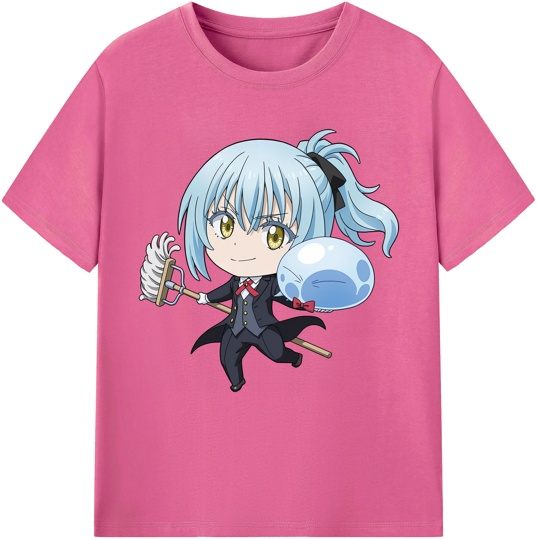 （画像用） 転スラ Regarding Reincarnated to Slime レディースカジュアルプリントTシャツ（綿100％）