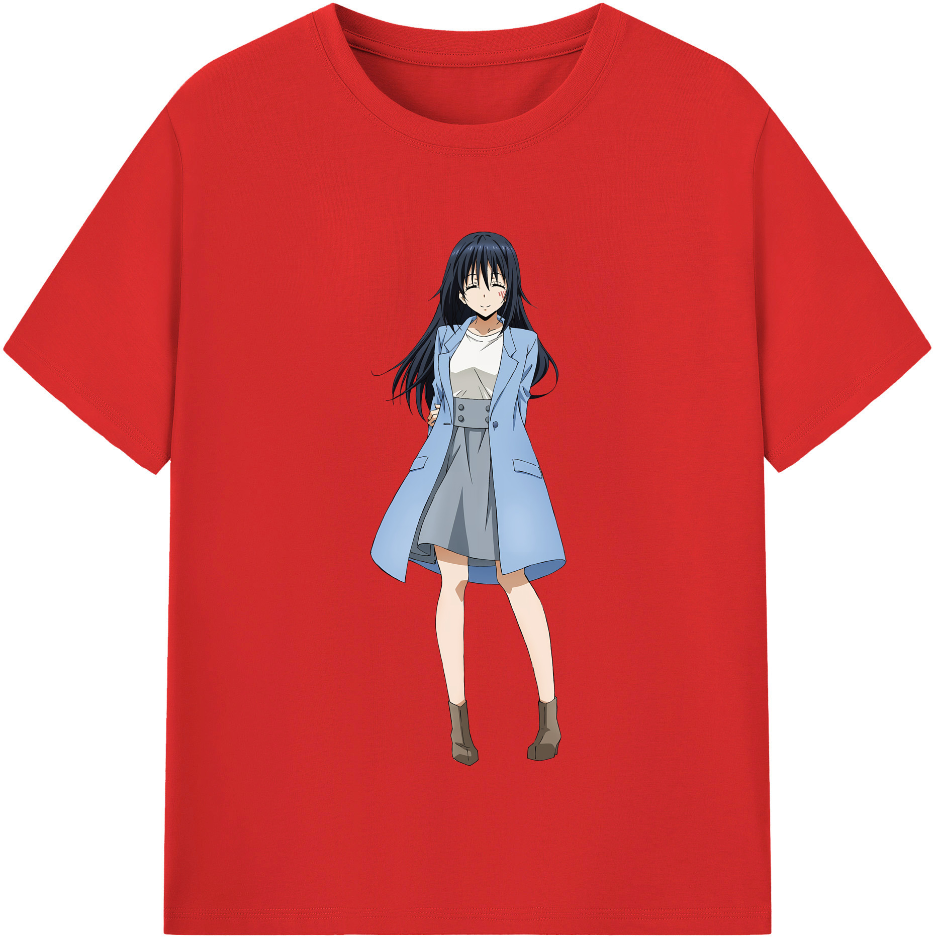 （画像用） 転スラ Regarding Reincarnated to Slime レディースカジュアルプリントTシャツ（綿100％）