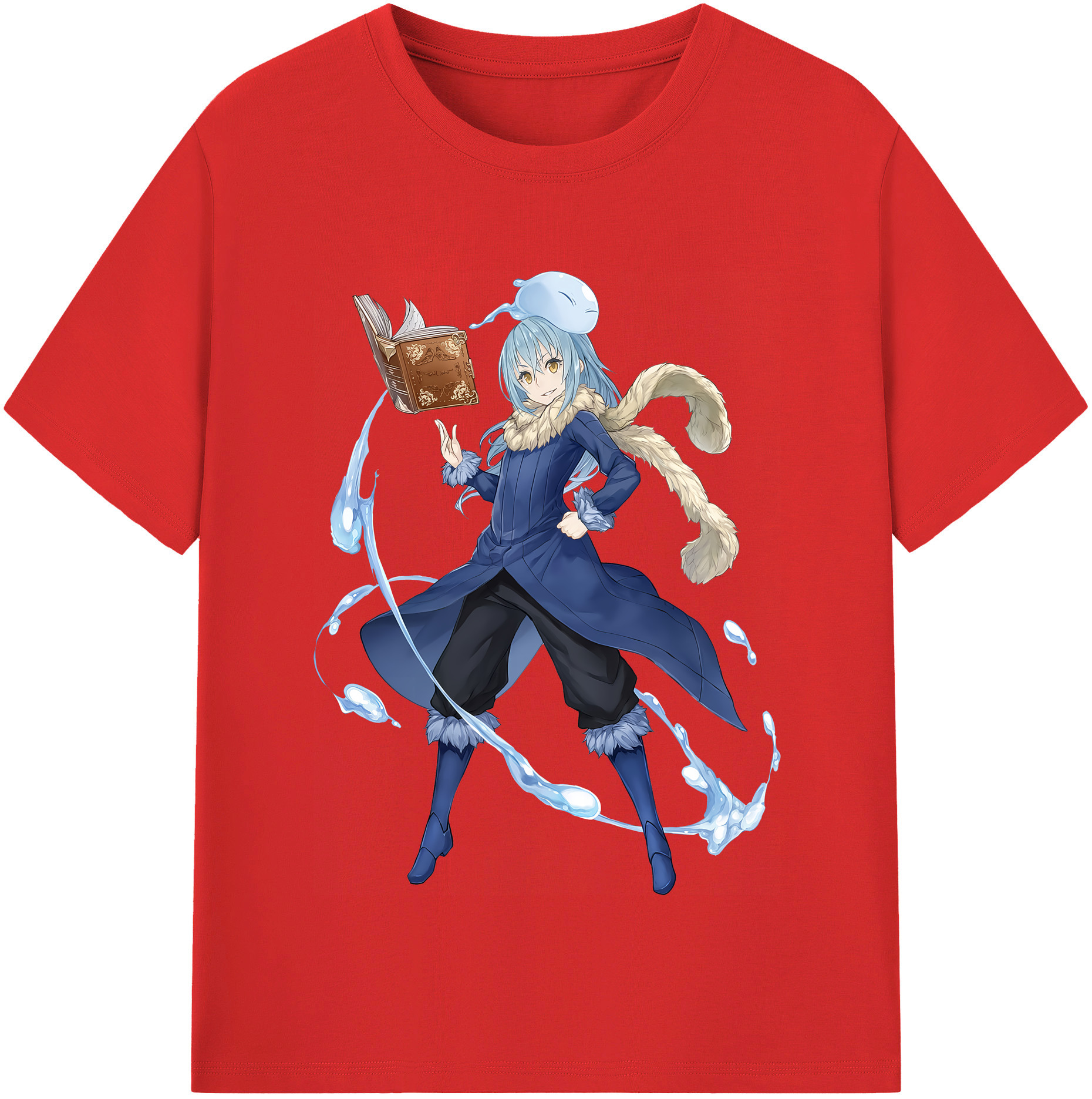 （画像用） 転スラ Regarding Reincarnated to Slime レディースカジュアルプリントTシャツ（綿100％）
