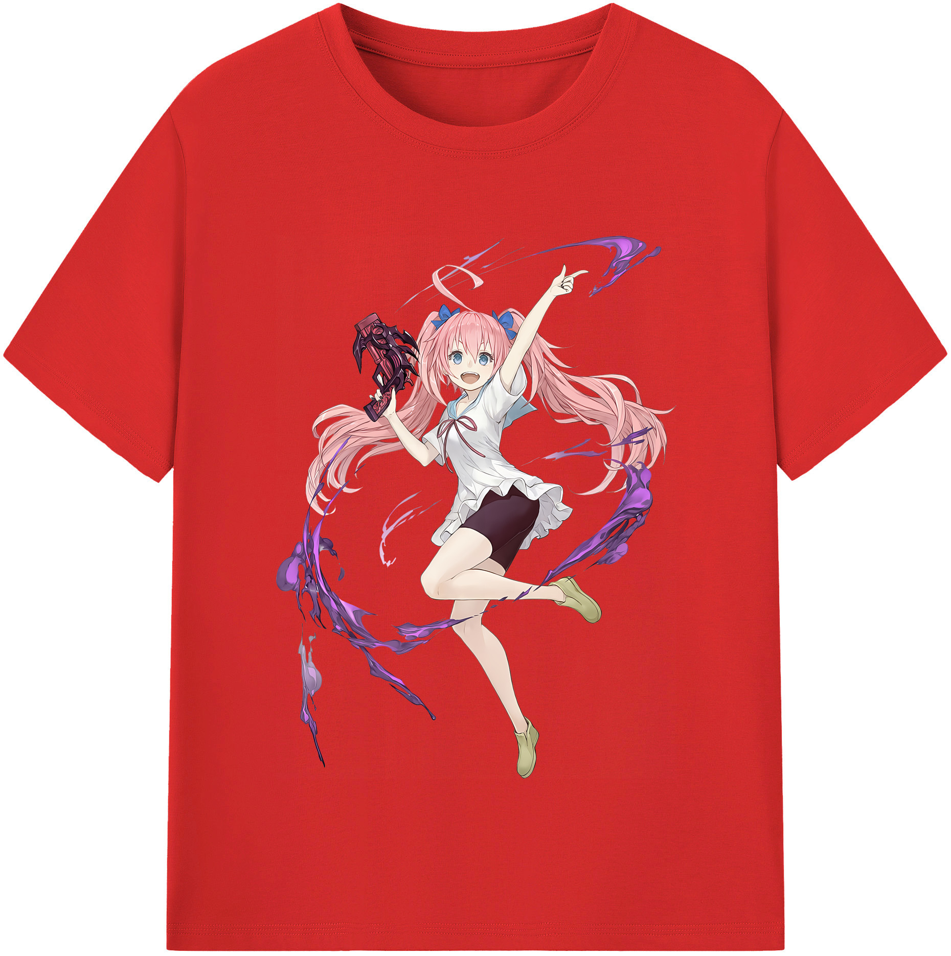 （画像用） 転スラ Regarding Reincarnated to Slime レディースカジュアルプリントTシャツ（綿100％）