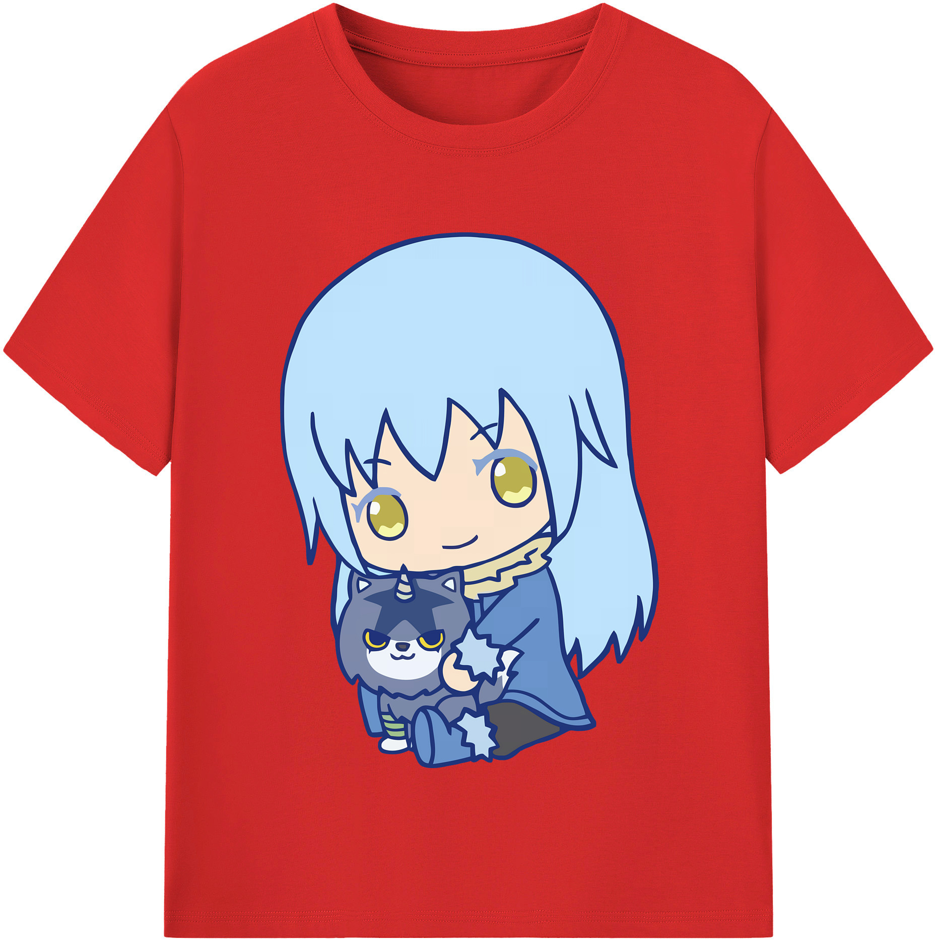 （画像用） 転スラ Regarding Reincarnated to Slime レディースカジュアルプリントTシャツ（綿100％）