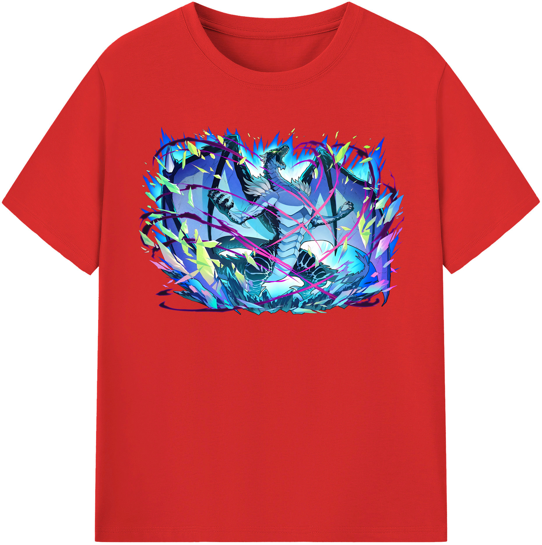 （画像用） 転スラ Regarding Reincarnated to Slime レディースカジュアルプリントTシャツ（綿100％）