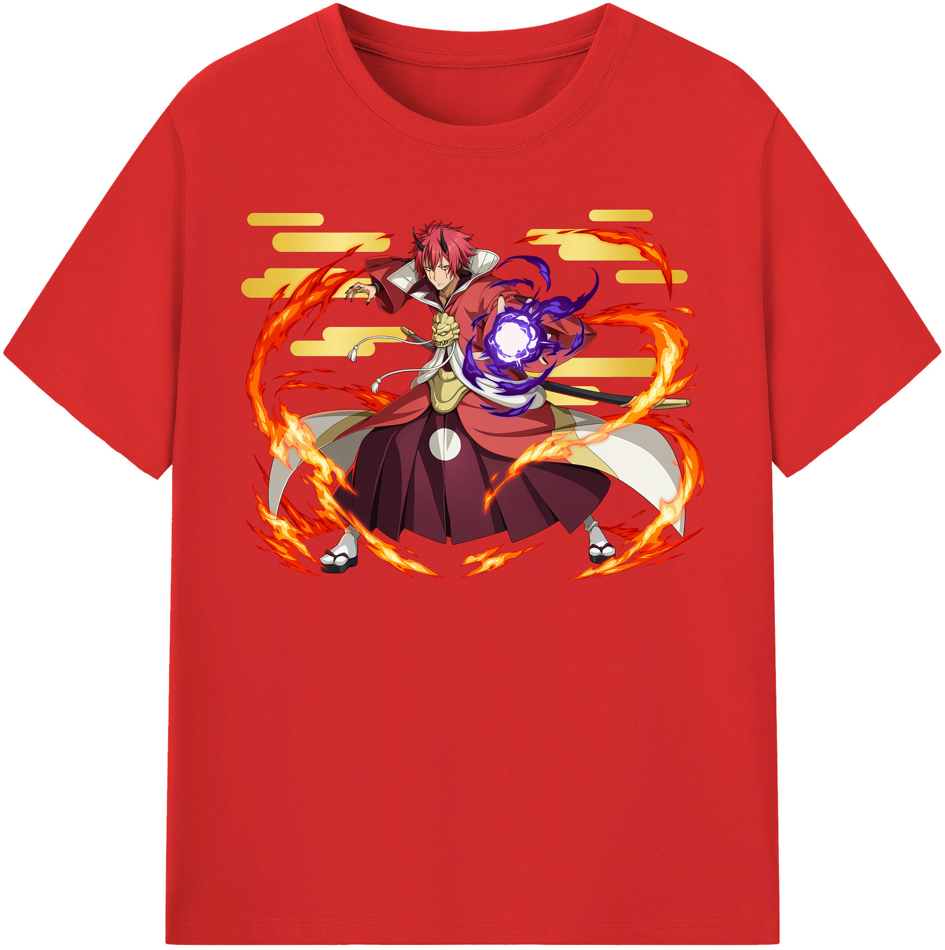 （画像用） 転スラ Regarding Reincarnated to Slime レディースカジュアルプリントTシャツ（綿100％）