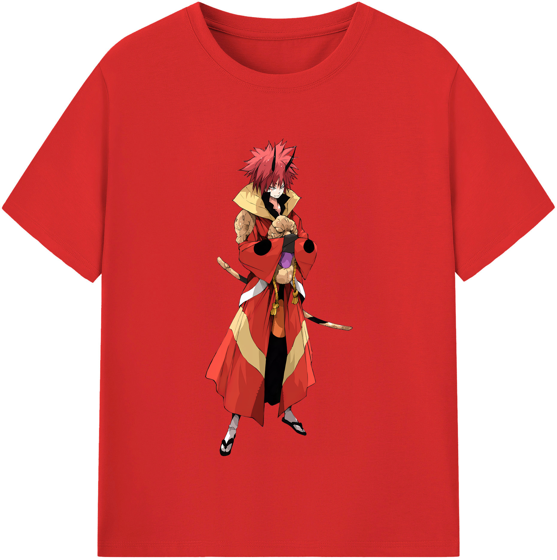 （画像用） 転スラ Regarding Reincarnated to Slime レディースカジュアルプリントTシャツ（綿100％）