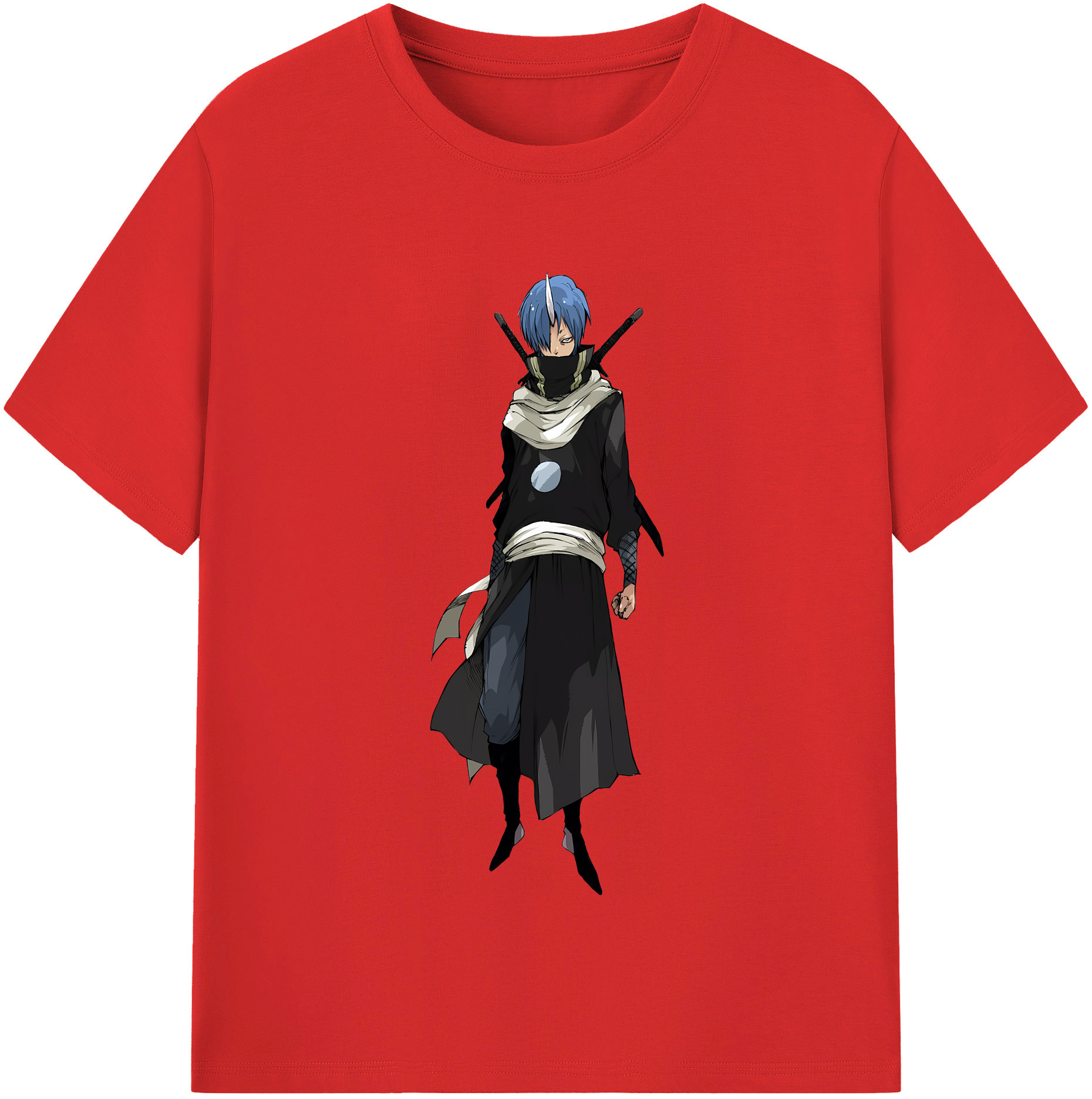 （画像用） 転スラ Regarding Reincarnated to Slime レディースカジュアルプリントTシャツ（綿100％）