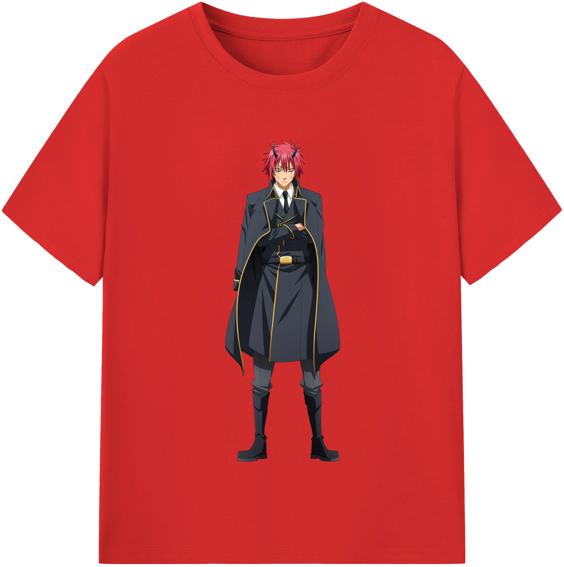 （画像用） 転スラ Regarding Reincarnated to Slime レディースカジュアルプリントTシャツ（綿100％）