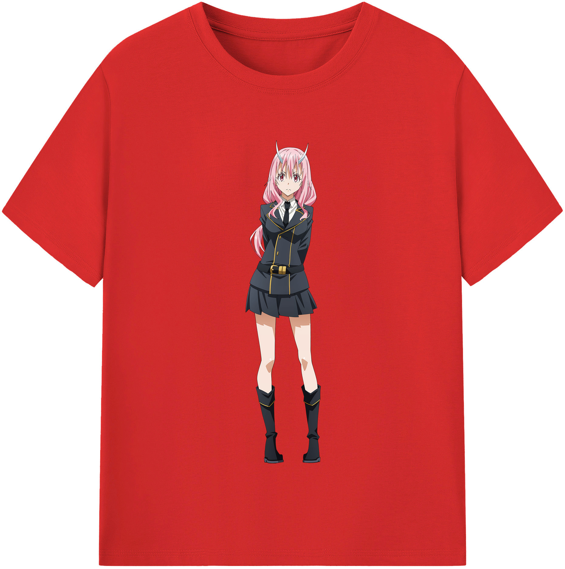 （画像用） 転スラ Regarding Reincarnated to Slime レディースカジュアルプリントTシャツ（綿100％）