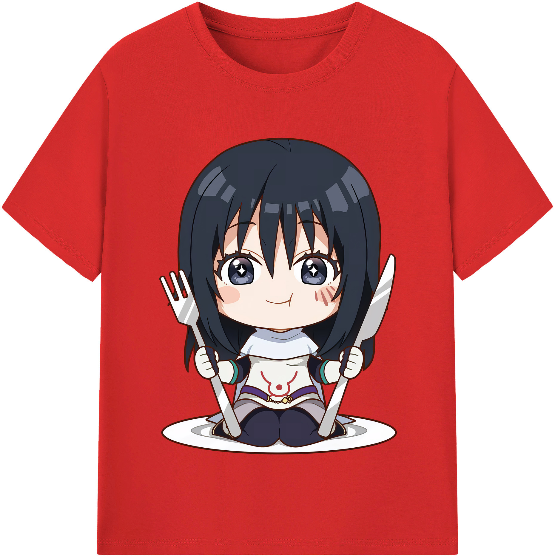 （画像用） 転スラ Regarding Reincarnated to Slime レディースカジュアルプリントTシャツ（綿100％）