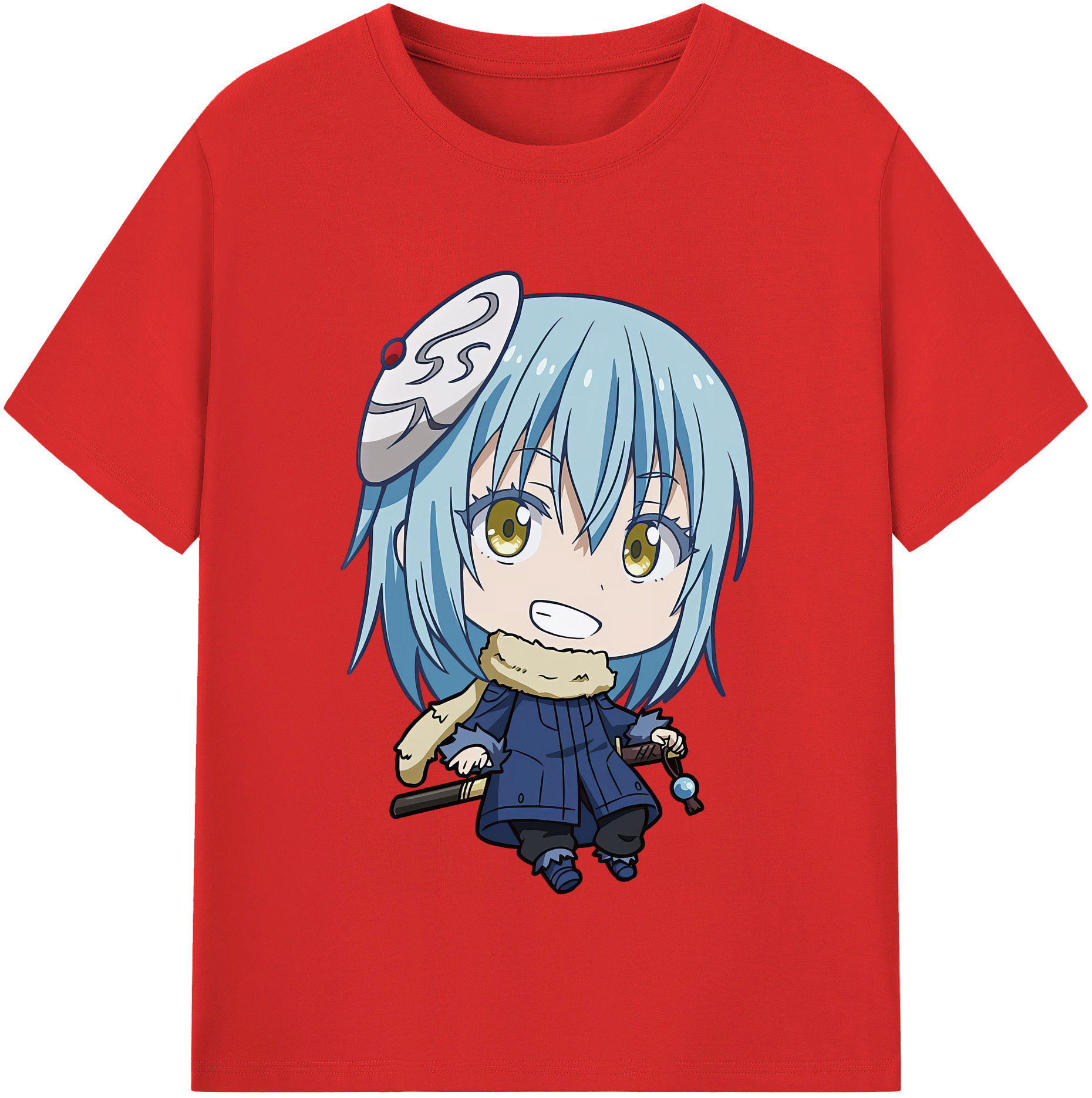 （画像用） 転スラ Regarding Reincarnated to Slime レディースカジュアルプリントTシャツ（綿100％）