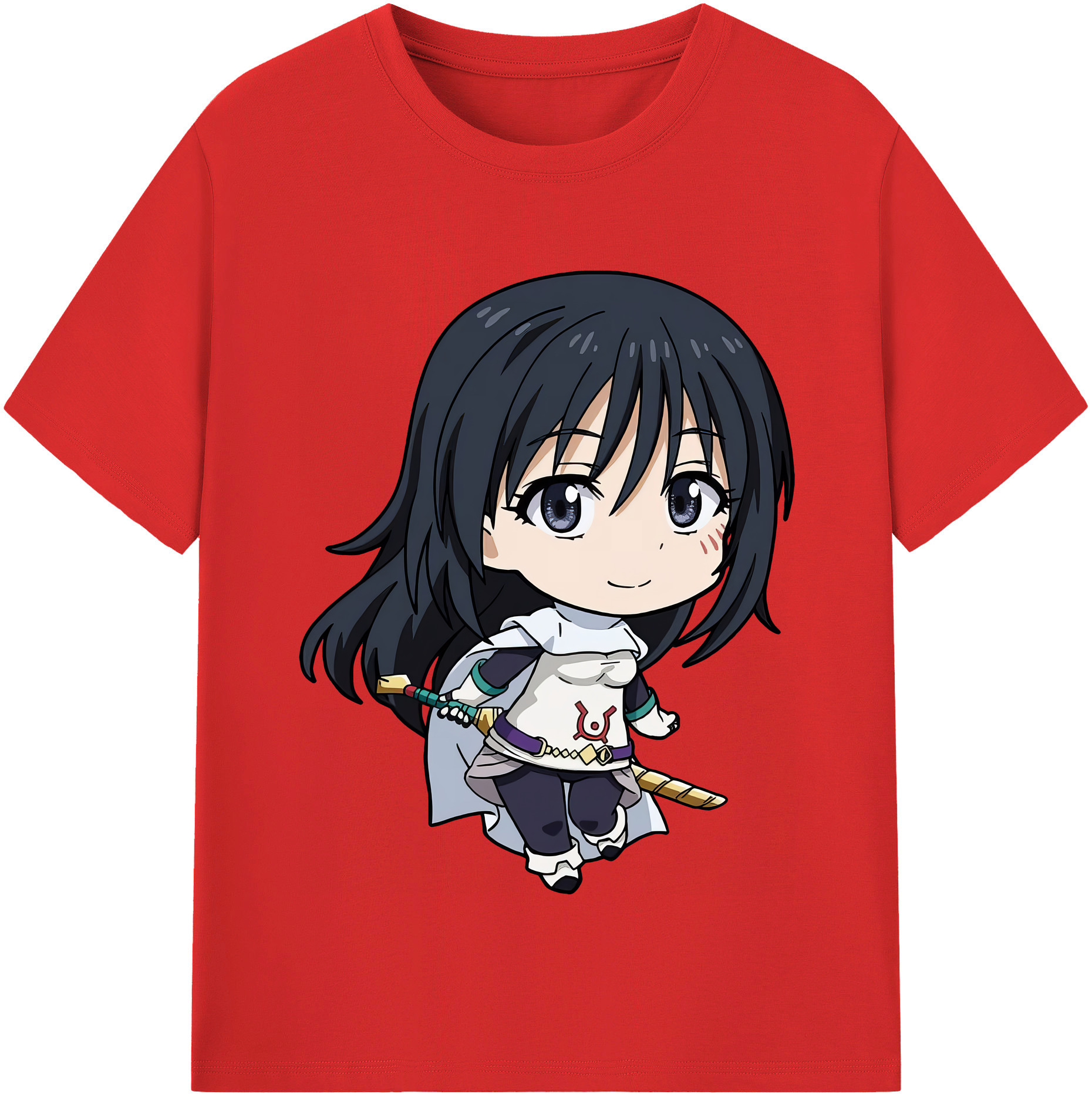 （画像用） 転スラ Regarding Reincarnated to Slime レディースカジュアルプリントTシャツ（綿100％）