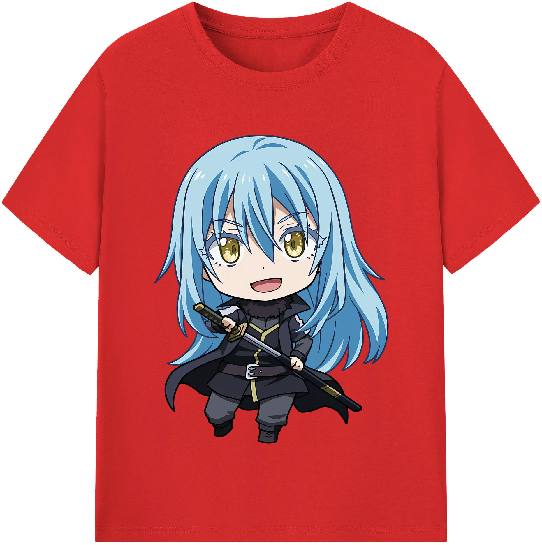 （画像用） 転スラ Regarding Reincarnated to Slime レディースカジュアルプリントTシャツ（綿100％）