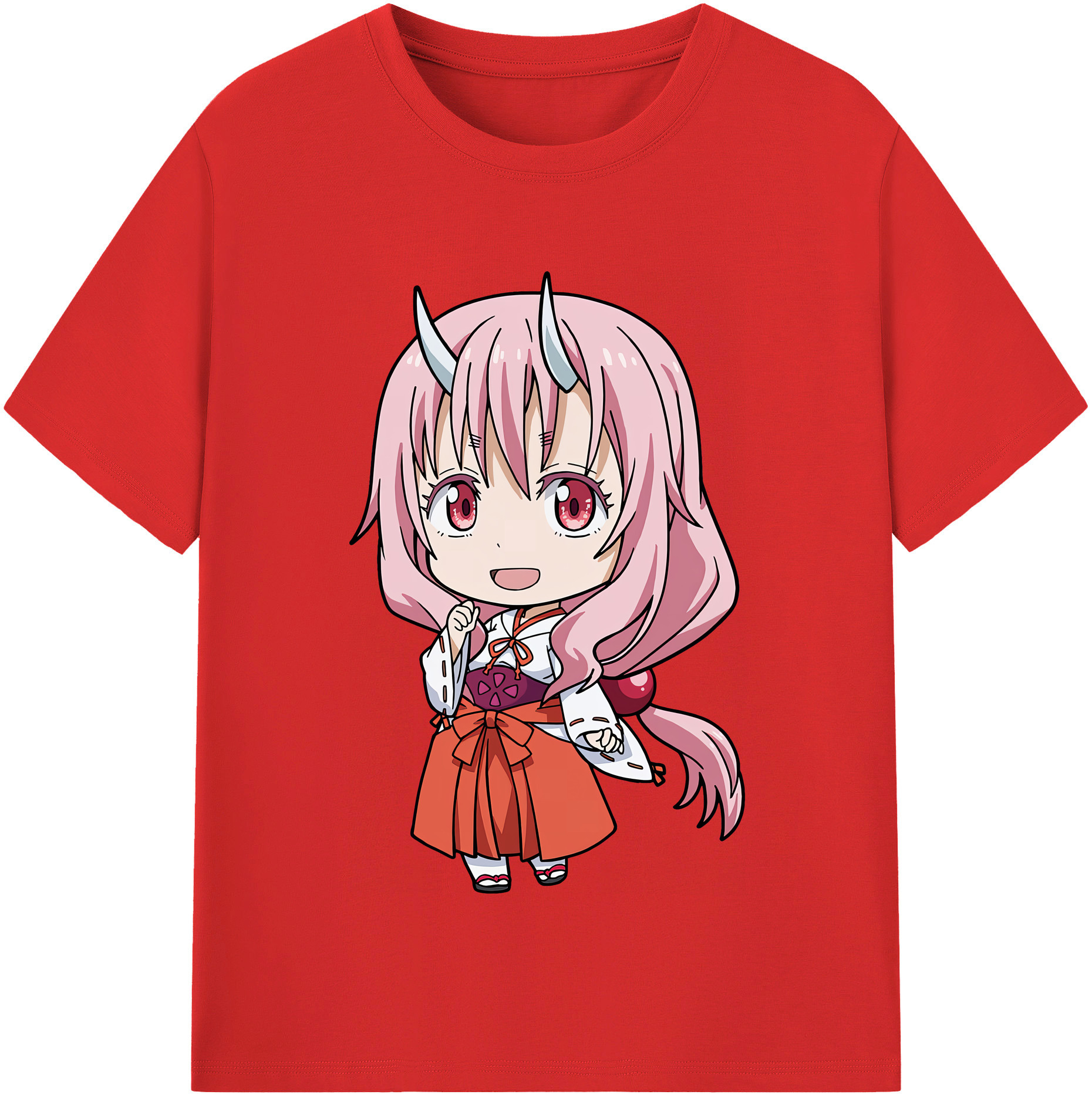 （画像用） 転スラ Regarding Reincarnated to Slime レディースカジュアルプリントTシャツ（綿100％）