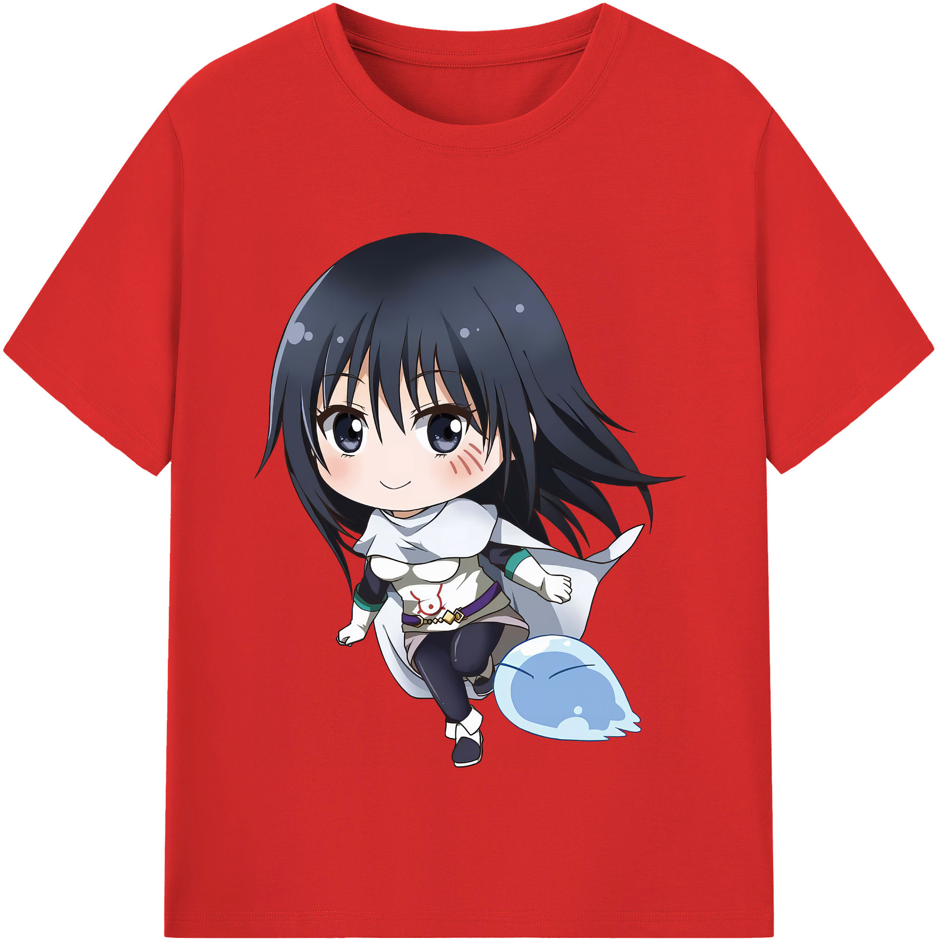 （画像用） 転スラ Regarding Reincarnated to Slime レディースカジュアルプリントTシャツ（綿100％）