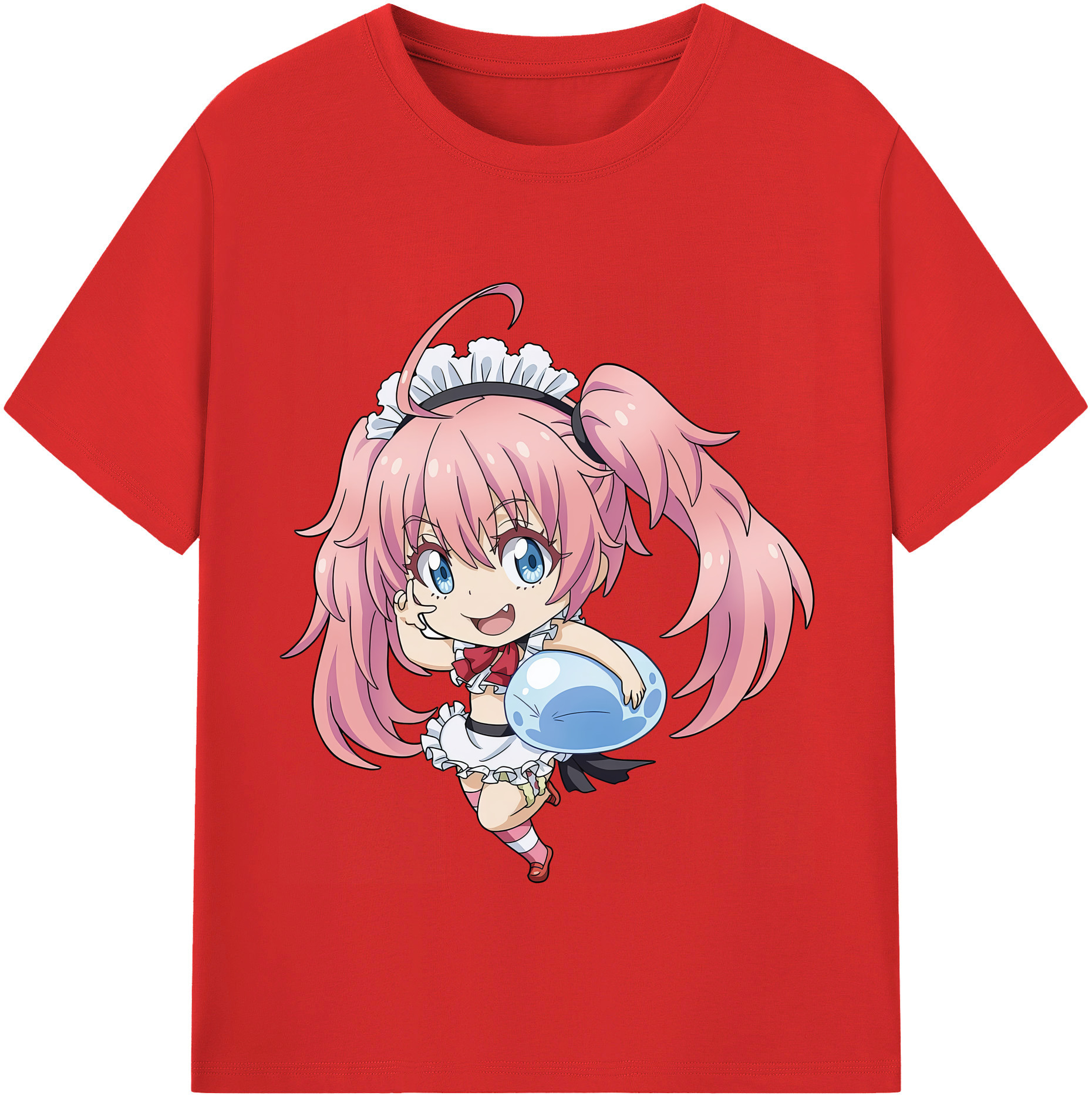 （画像用） 転スラ Regarding Reincarnated to Slime レディースカジュアルプリントTシャツ（綿100％）