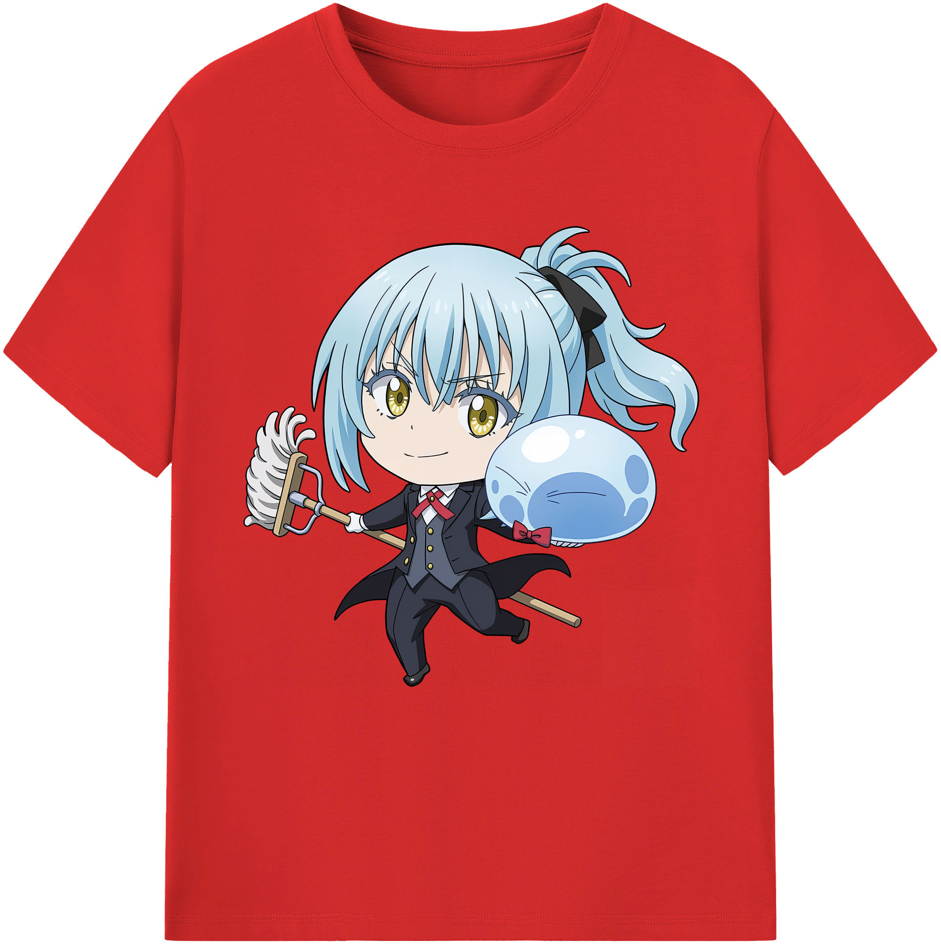 （画像用） 転スラ Regarding Reincarnated to Slime レディースカジュアルプリントTシャツ（綿100％）
