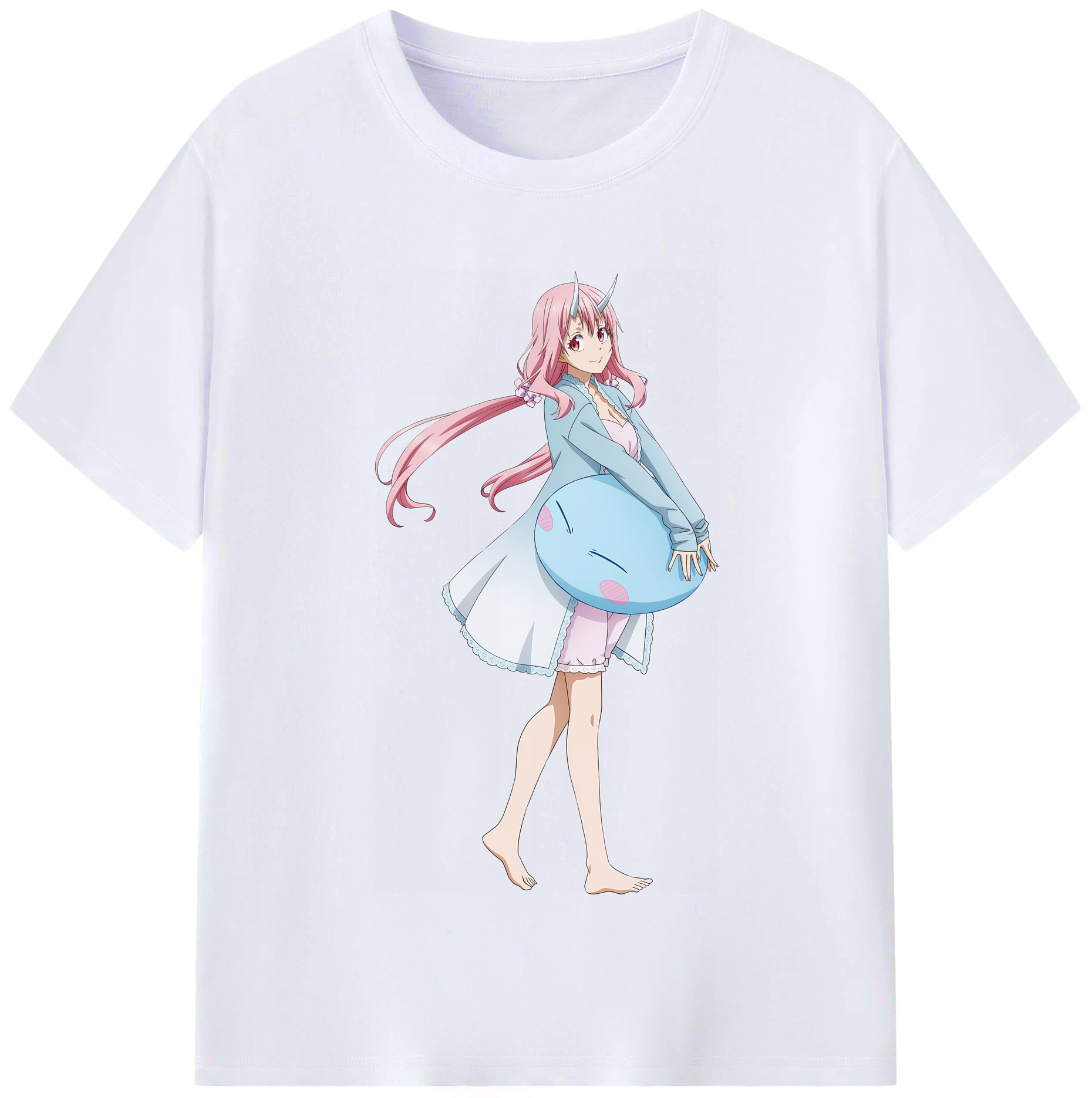 （画像用） 転スラ Regarding Reincarnated to Slime レディースカジュアルプリントTシャツ（綿100％）
