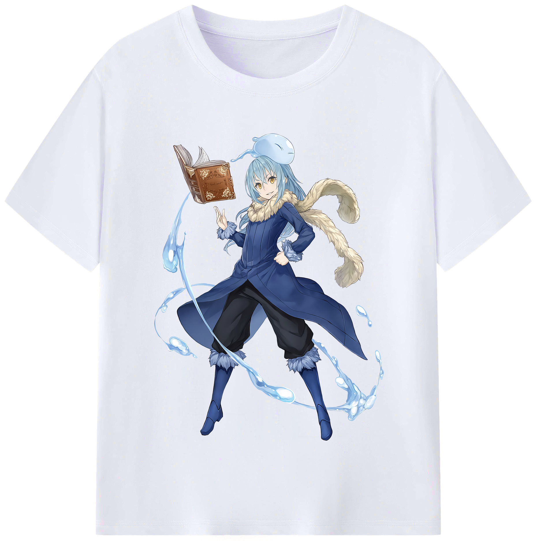 （画像用） 転スラ Regarding Reincarnated to Slime レディースカジュアルプリントTシャツ（綿100％）