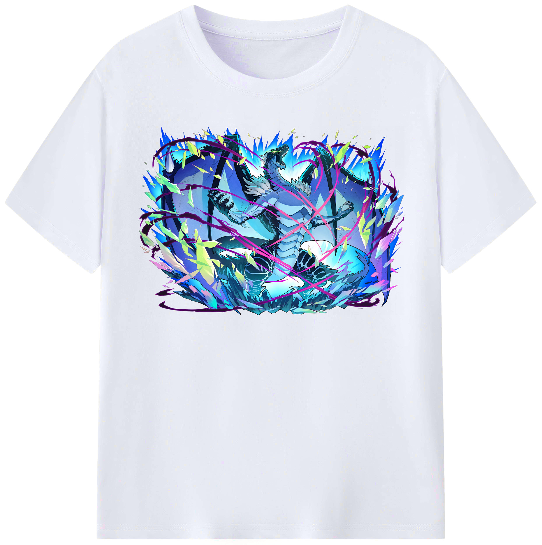 （画像用） 転スラ Regarding Reincarnated to Slime レディースカジュアルプリントTシャツ（綿100％）