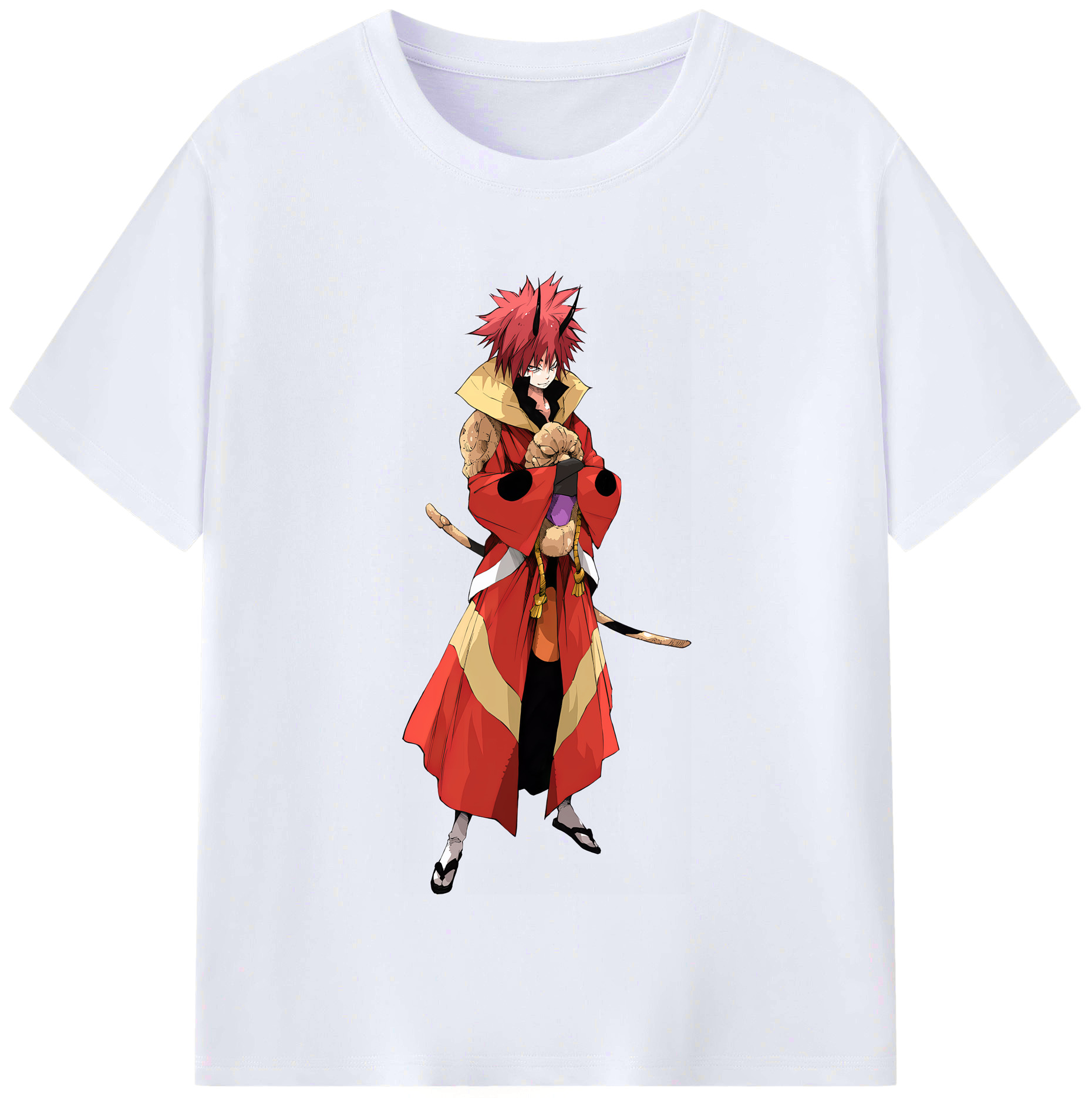 （画像用） 転スラ Regarding Reincarnated to Slime レディースカジュアルプリントTシャツ（綿100％）
