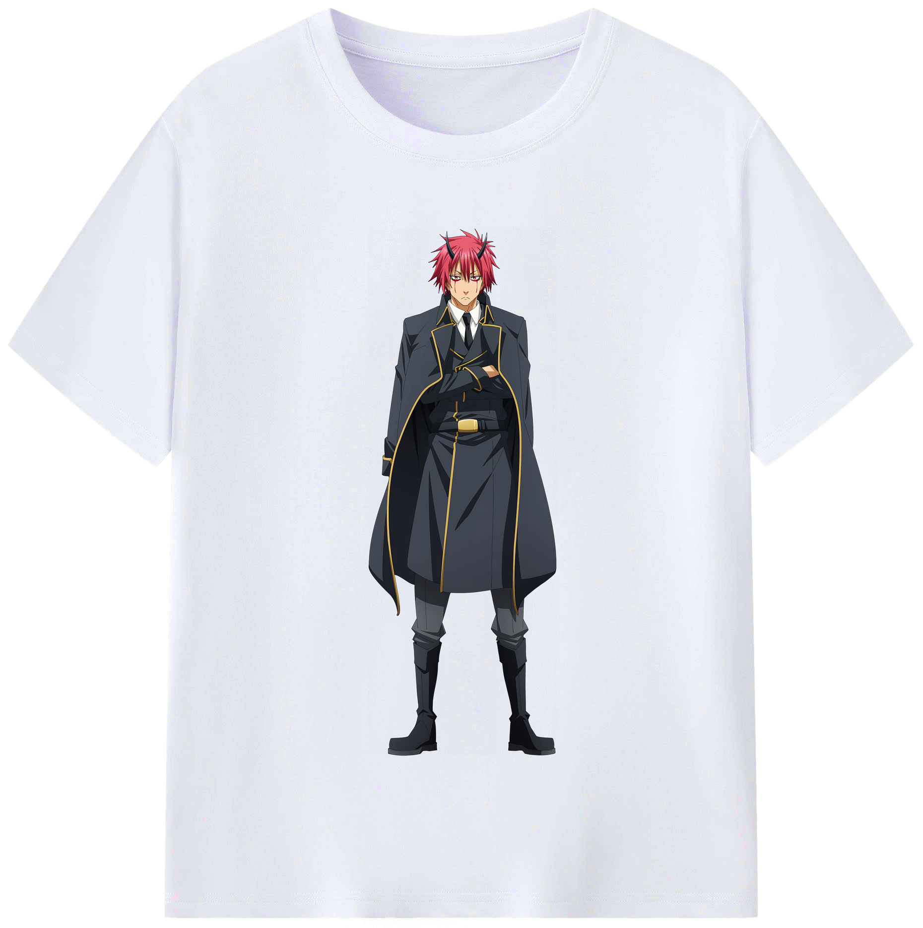 （画像用） 転スラ Regarding Reincarnated to Slime レディースカジュアルプリントTシャツ（綿100％）