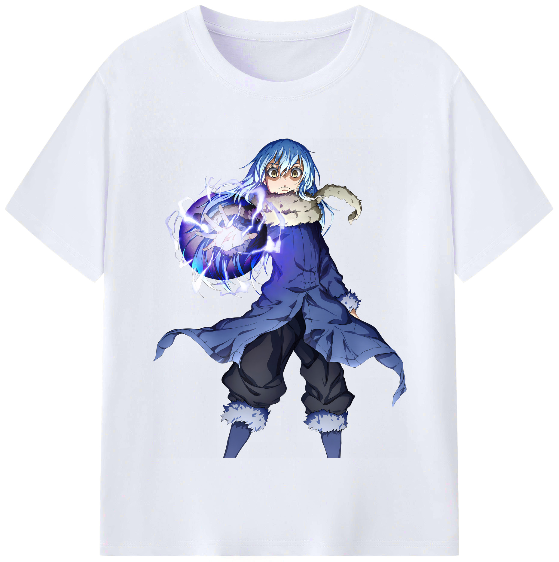（画像用） 転スラ Regarding Reincarnated to Slime レディースカジュアルプリントTシャツ（綿100％）