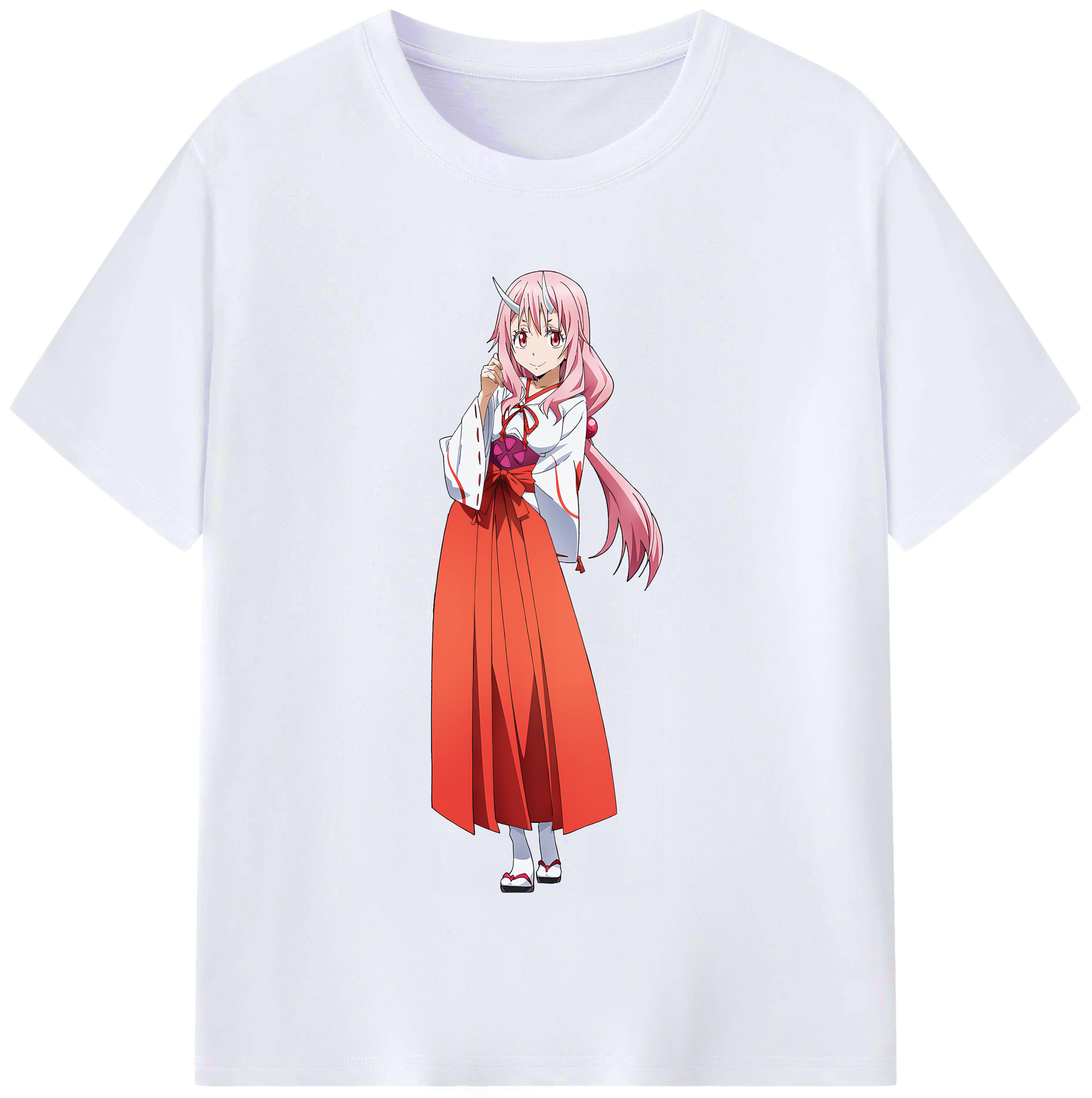 （画像用） 転スラ Regarding Reincarnated to Slime レディースカジュアルプリントTシャツ（綿100％）