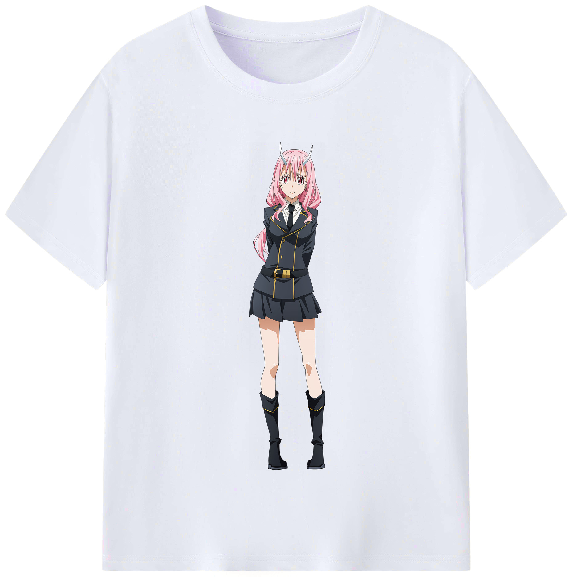 （画像用） 転スラ Regarding Reincarnated to Slime レディースカジュアルプリントTシャツ（綿100％）