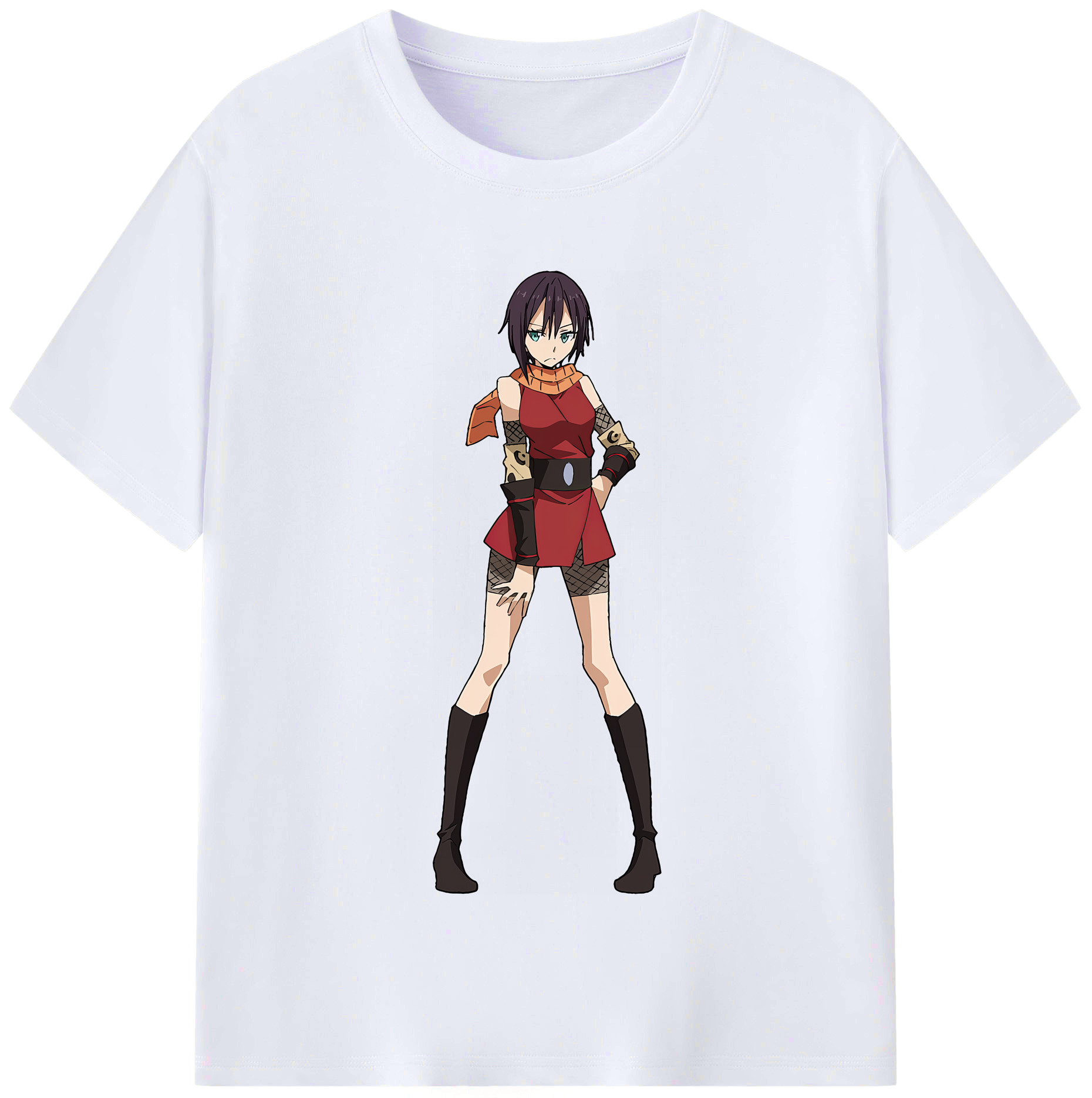 （画像用） 転スラ Regarding Reincarnated to Slime レディースカジュアルプリントTシャツ（綿100％）