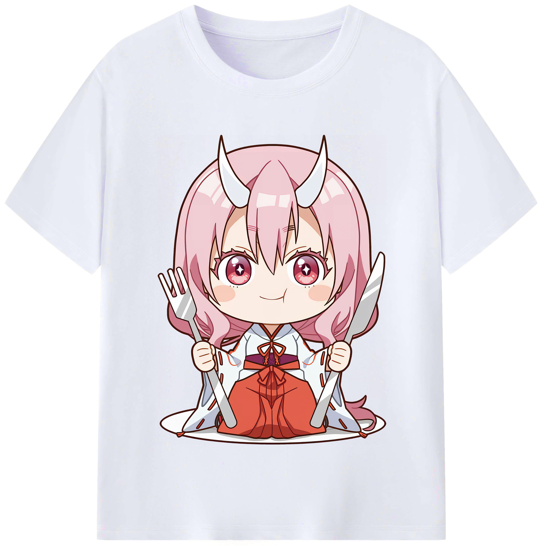 （画像用） 転スラ Regarding Reincarnated to Slime レディースカジュアルプリントTシャツ（綿100％）