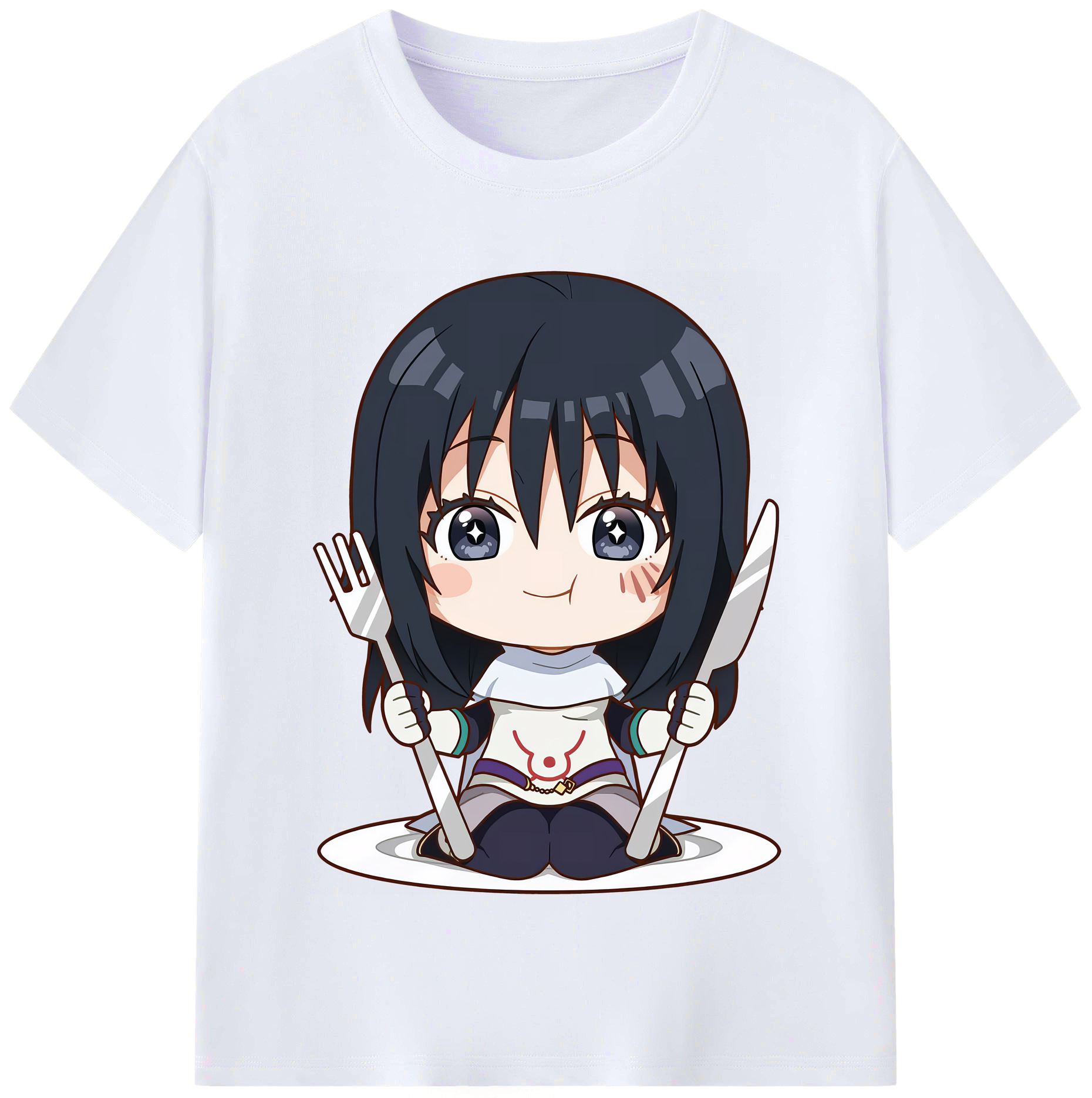 （画像用） 転スラ Regarding Reincarnated to Slime レディースカジュアルプリントTシャツ（綿100％）