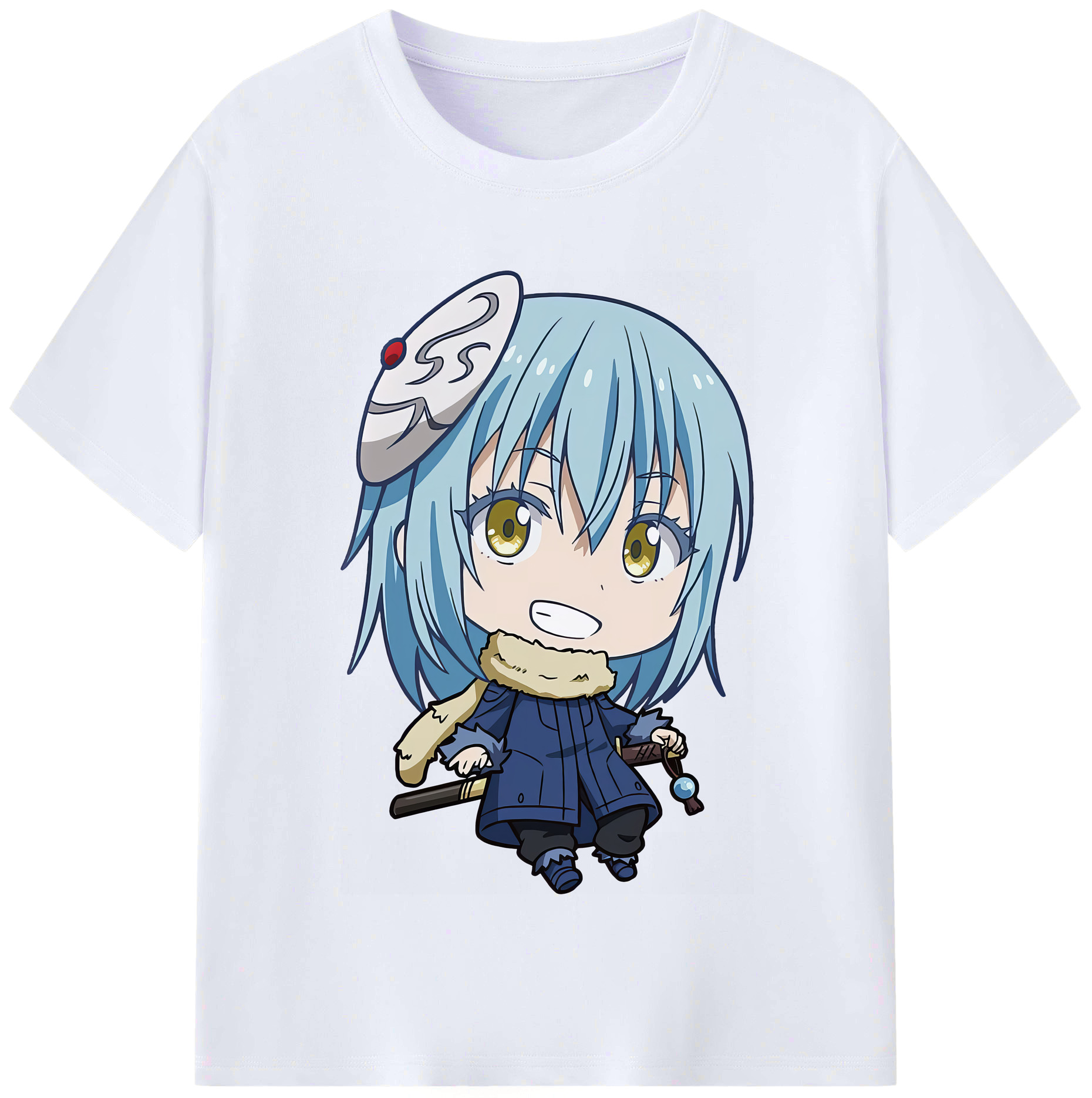（画像用） 転スラ Regarding Reincarnated to Slime レディースカジュアルプリントTシャツ（綿100％）