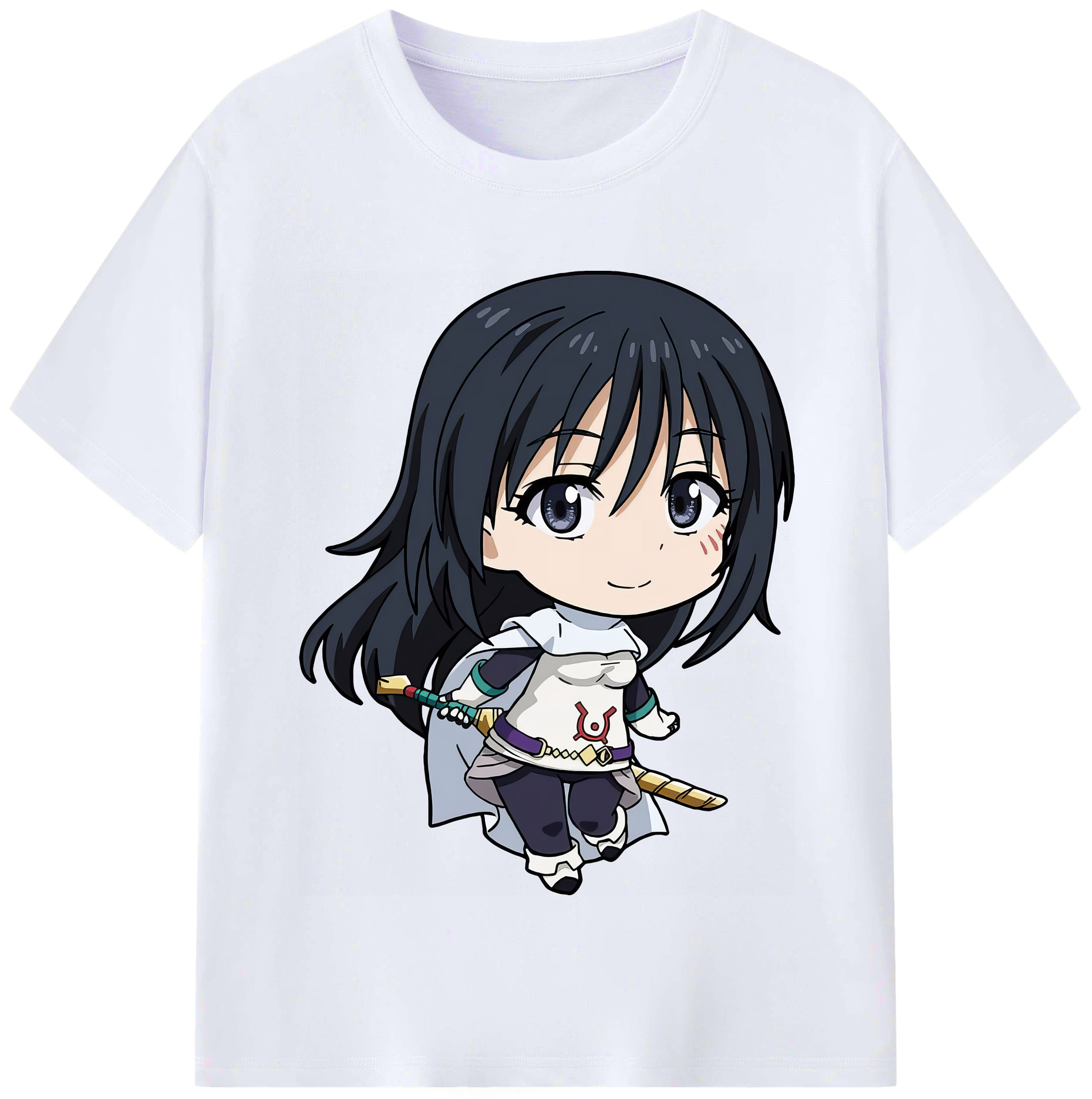 （画像用） 転スラ Regarding Reincarnated to Slime レディースカジュアルプリントTシャツ（綿100％）
