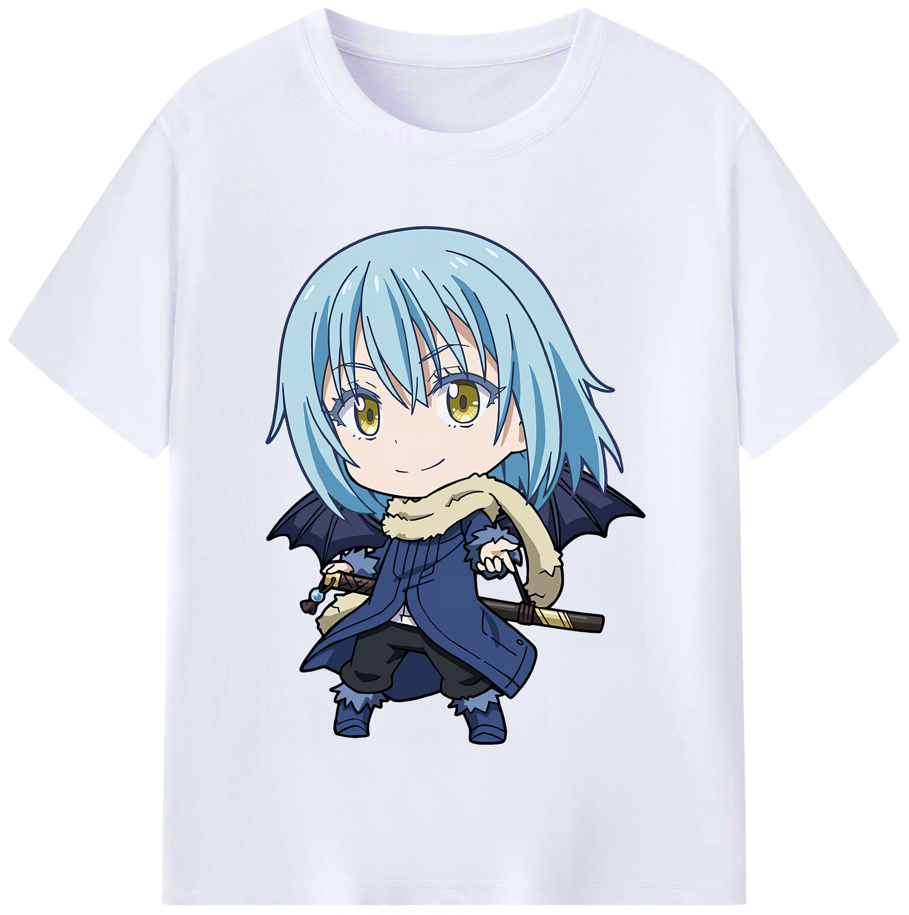 （画像用） 転スラ Regarding Reincarnated to Slime レディースカジュアルプリントTシャツ（綿100％）