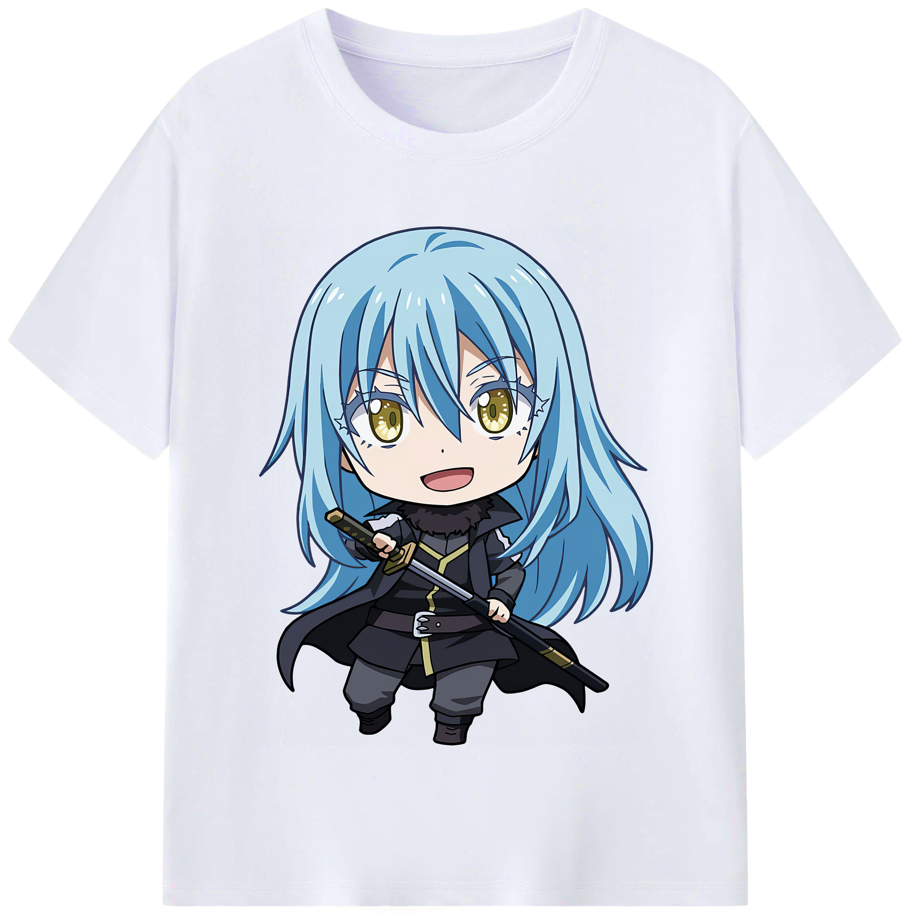 （画像用） 転スラ Regarding Reincarnated to Slime レディースカジュアルプリントTシャツ（綿100％）