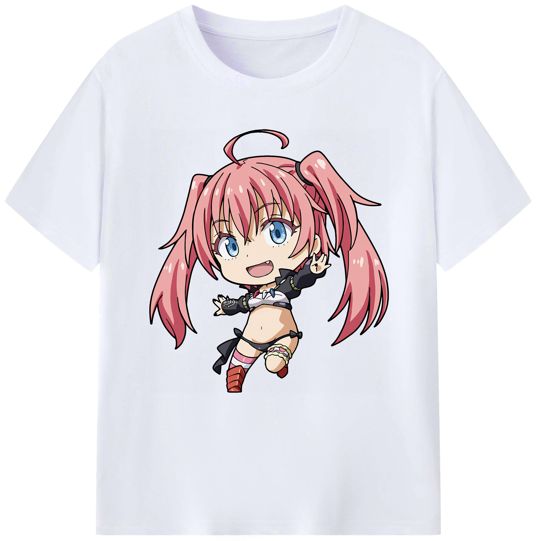 （画像用） 転スラ Regarding Reincarnated to Slime レディースカジュアルプリントTシャツ（綿100％）